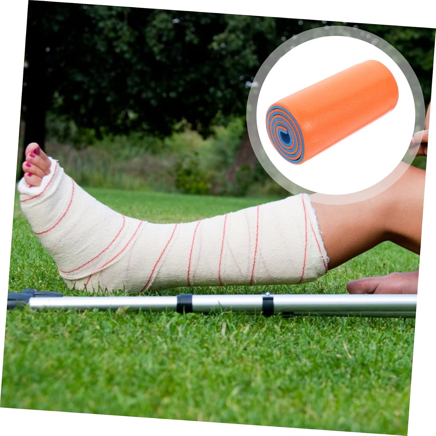 Ipetboom 2Pcs Moldable Emergency Splint Set 11x46cm Orthopedic First Aid Splint for Fractures Adjustable Lightweight Design for Sports Injuries and Home Use