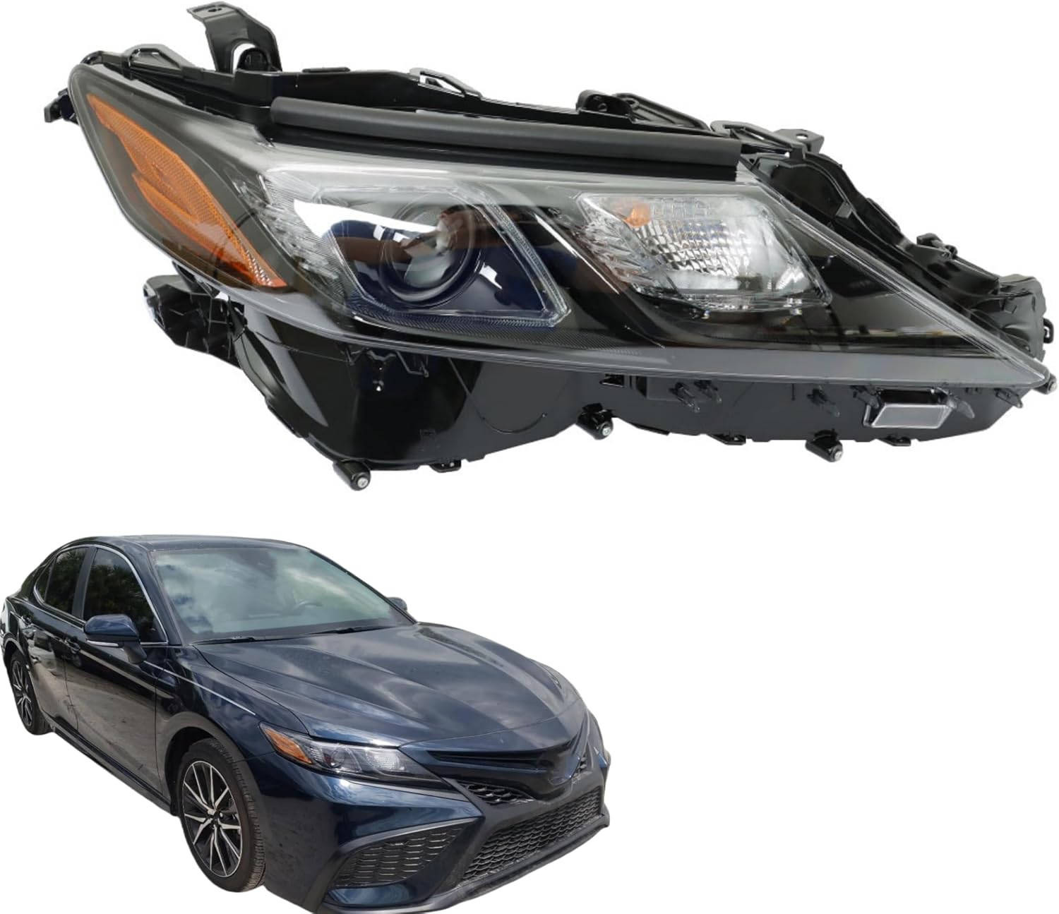 Replacement for Toyota Camry SE 2021 2022 Headlight Assembly Projector w/DRL Right Side RH