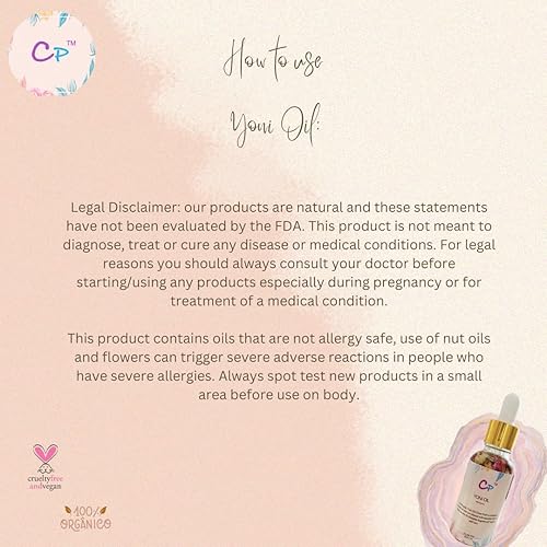 Miniatura 6 de Yoni - Aceite para mujer, mezcla de aceite de hierbas, equilibrio de pH, desodorante íntimo de aceite femenino 100% natural para mujeres, aceite