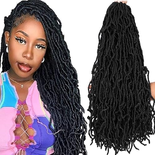 6 paquetes de rastas de cabello sintético extensiones con ganchillo