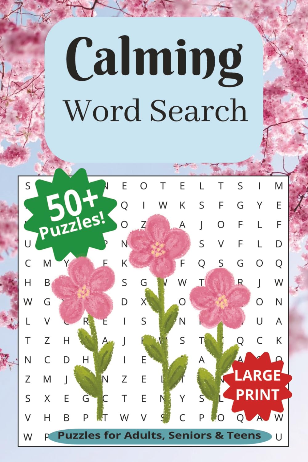 Relaxing Word Search Book: A Relaxing Themed Word Find Puzzle for Adults, Seniors, and Teens