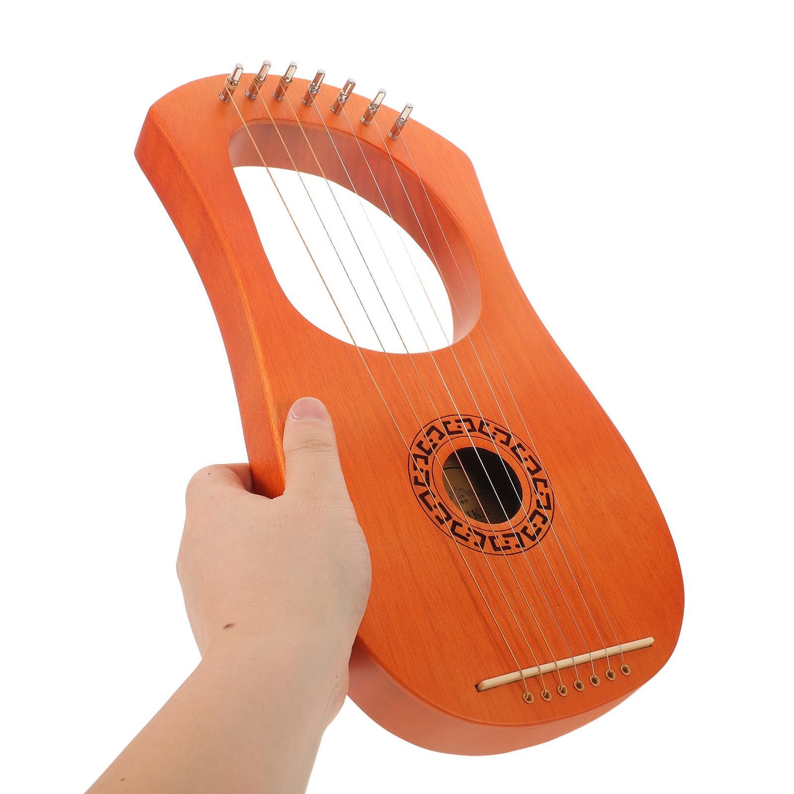 CALLARON Arpa Lira Classica in Legno 7 Corde, Suono Raffinato e Bilanciato, Leggera e Stabile per Musicisti Professionisti e Principianti, per Insegnamento