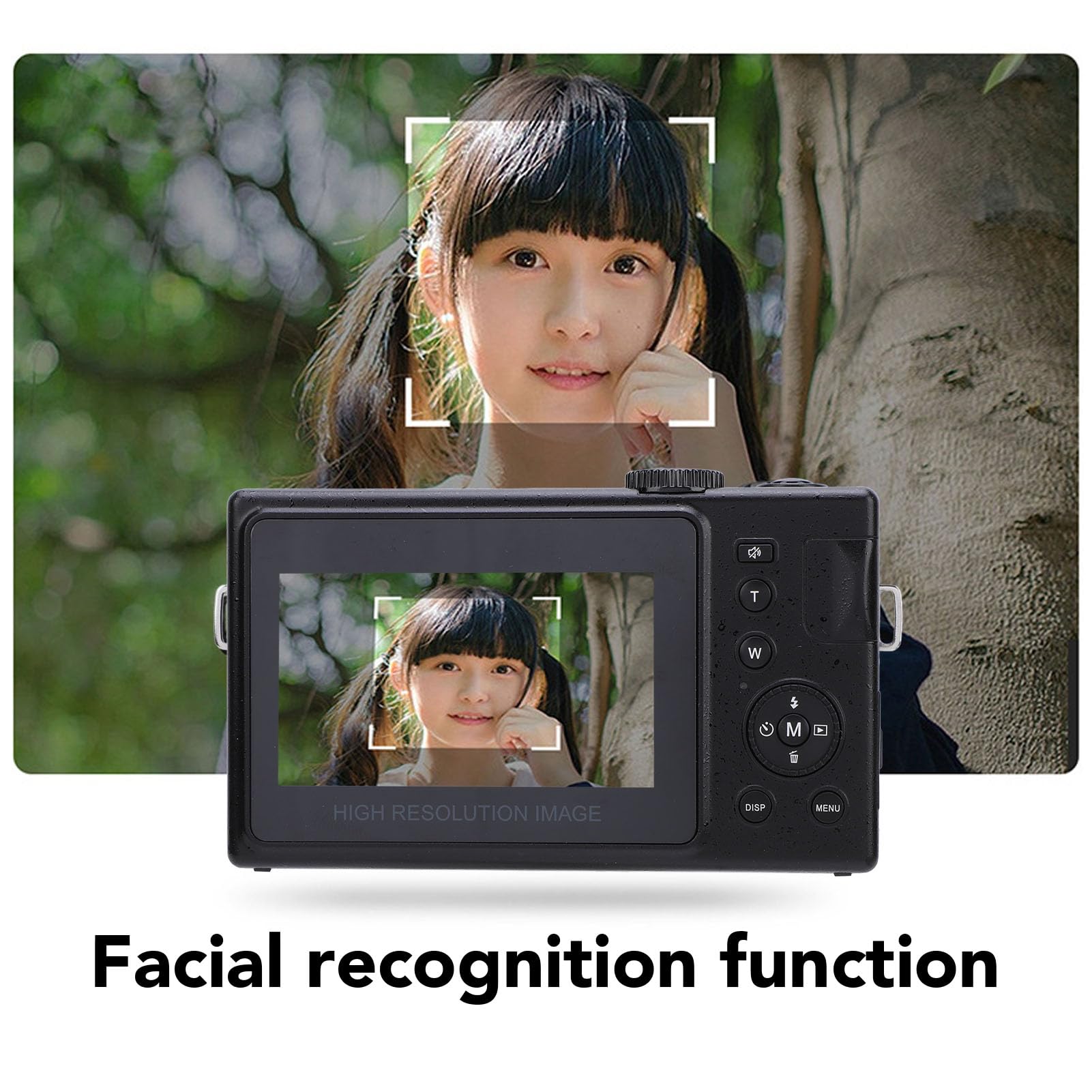 Fotocamera digitale, 1080P HD 3 pollici IPS Screen Vlogging Camera, 48MP 16X Zoom digitale USB C Videocamera tascabile portatile fotocamera compatta per viaggi Vlogging per ragazzi ragazze