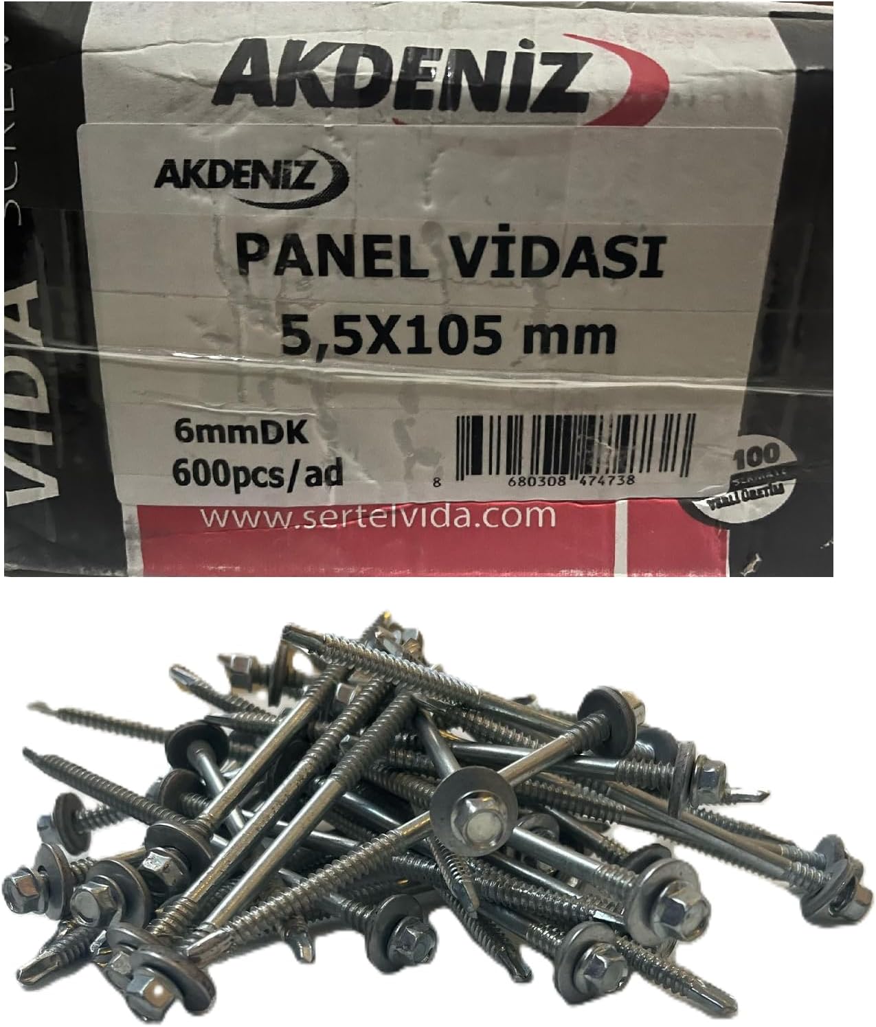 Akdeniz Trapez Panel Vida 5.5x105 6mm 600 lü Paket
