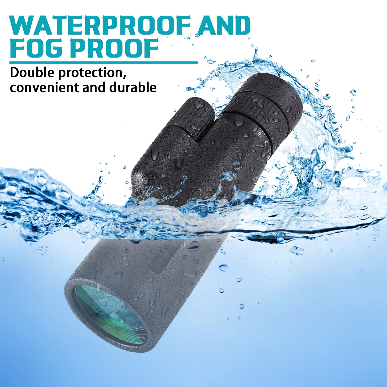 Weishuo Monokular 10-30x50 - HD Wasserdichtes Teleskop Mit Stativ & Handyhalterung