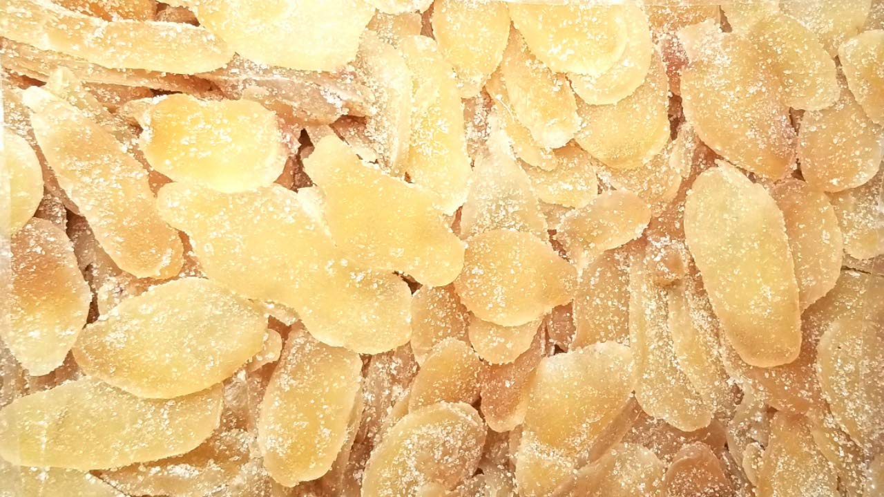 Ginger, Sliced and Crystallized, Packed in 11 lbs. (176 oz.) Convenient bag, Candy Ginger, Yummy rich snack, Flavorful, Party, Fruity, Sweet, Lovable by Presto Sales LLC