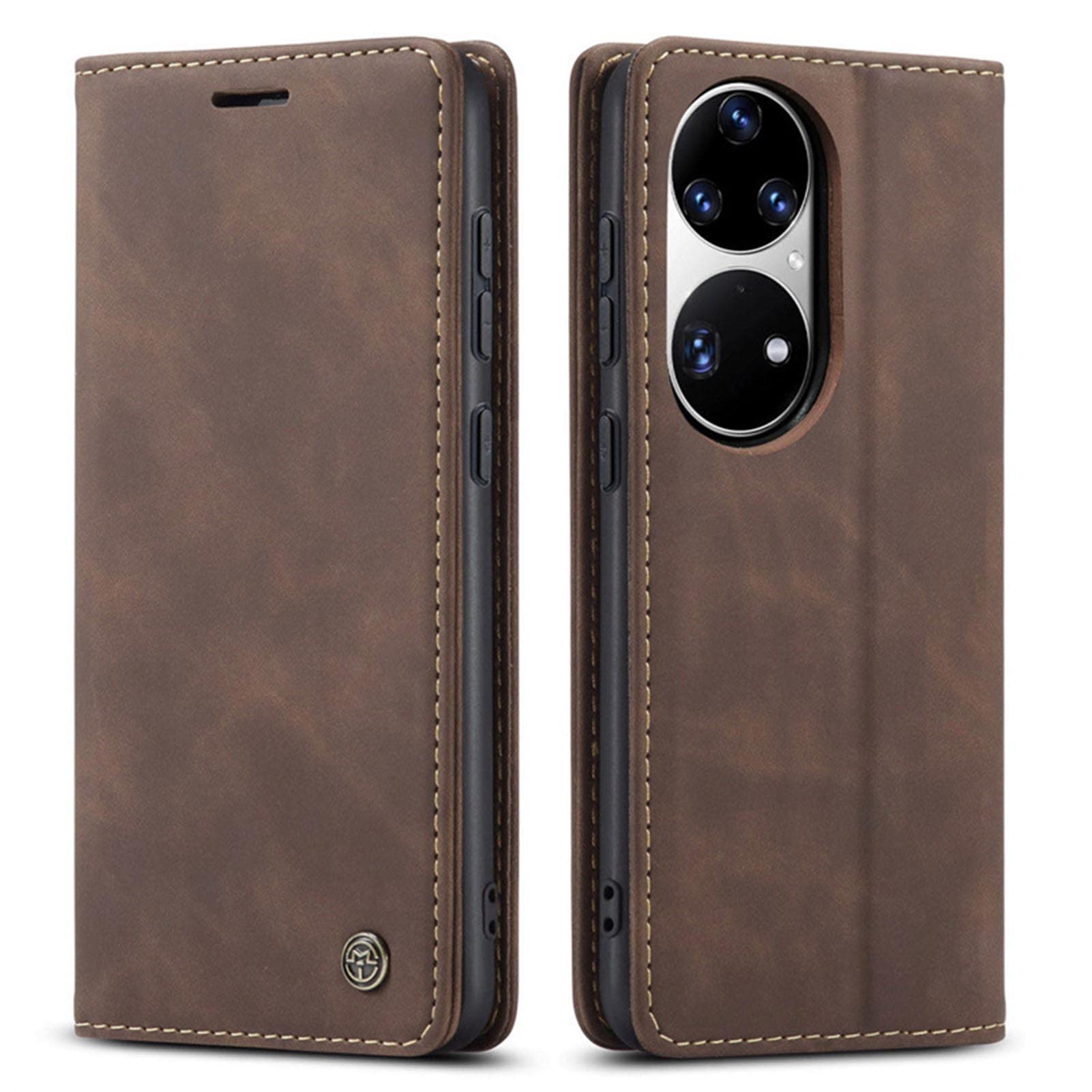 Custodia per Huawei P50 Pro,Flip Pelle Cover a Libro con Slot per