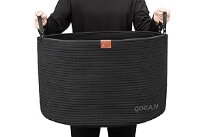 Extra Large Blanket Storage Basket - Durable, Decorative and Spacious 22” X...