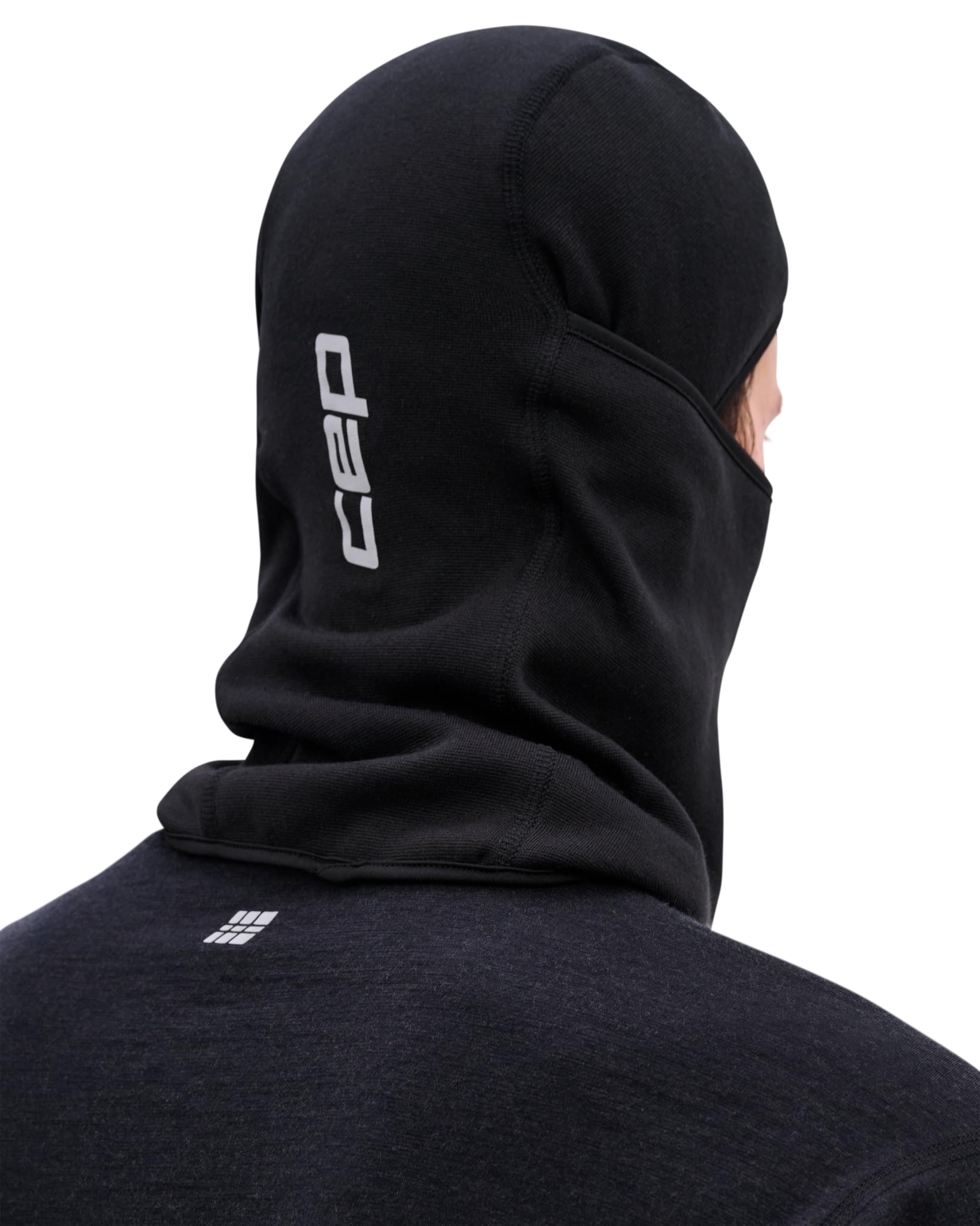 CEP Core Run Balaclava Unisex – atmungsaktive Sturmhaube für Damen und Herren – leichte Sturmmaske für Running, Outdoor und Wintersport – One Size | Schwarz
