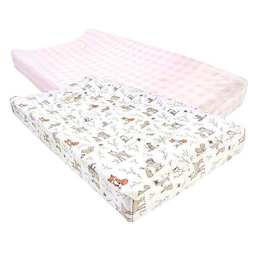 Miniatura 22 de Hudson Baby Funda unisex de algodón para cambiador, diseño a cuadros, talla única