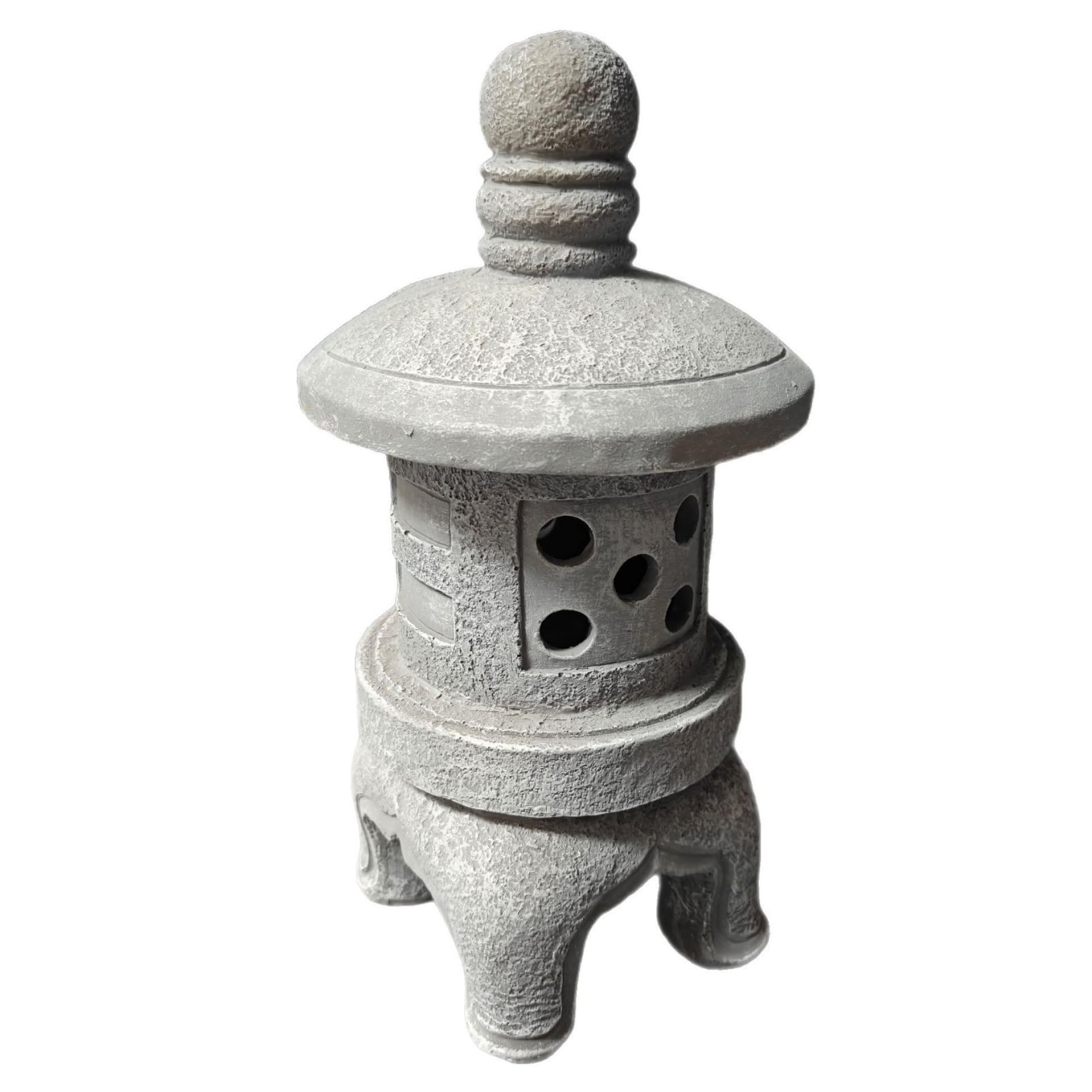 Jardin japonais sans électricité grâce à la lampe de pagode solaire automatique étanche