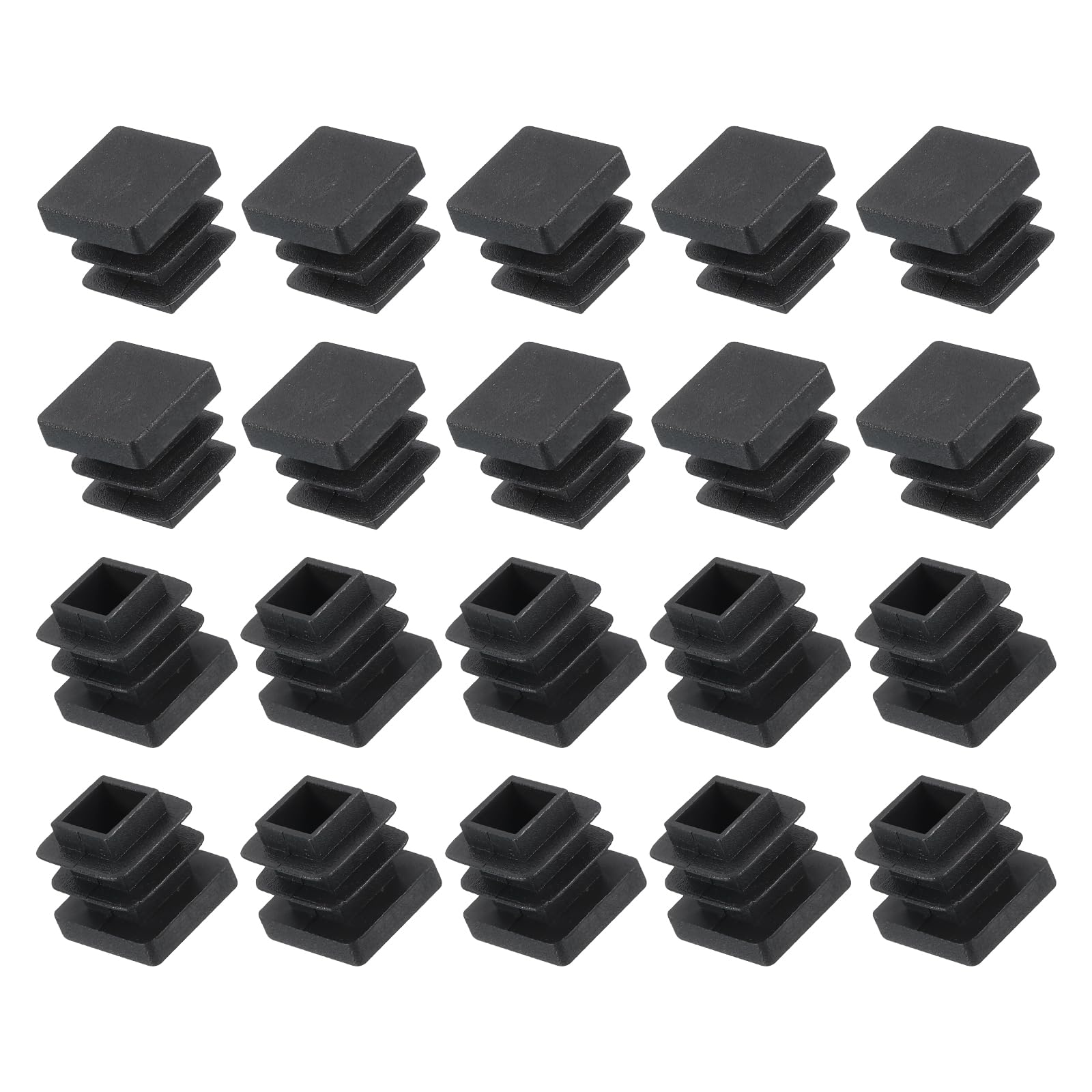 METALLIXITY Square Tube End Cap(13 x 13mm) 24Pcs