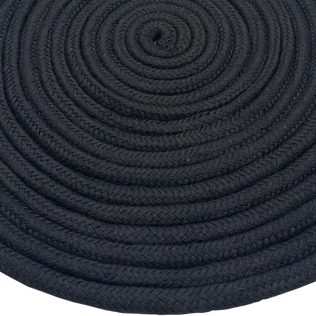 Cordoncino Di Cotone Intrecciato Jukway - 8 Mm Spessore, 10 Metri, Rosso O Nero, Per Fai Da Te E Decorazioni - Foto 4