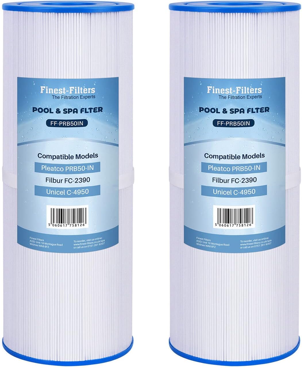 FinestFilters 2 x Hot Tub Spa Water Filter Cartridge Replacement