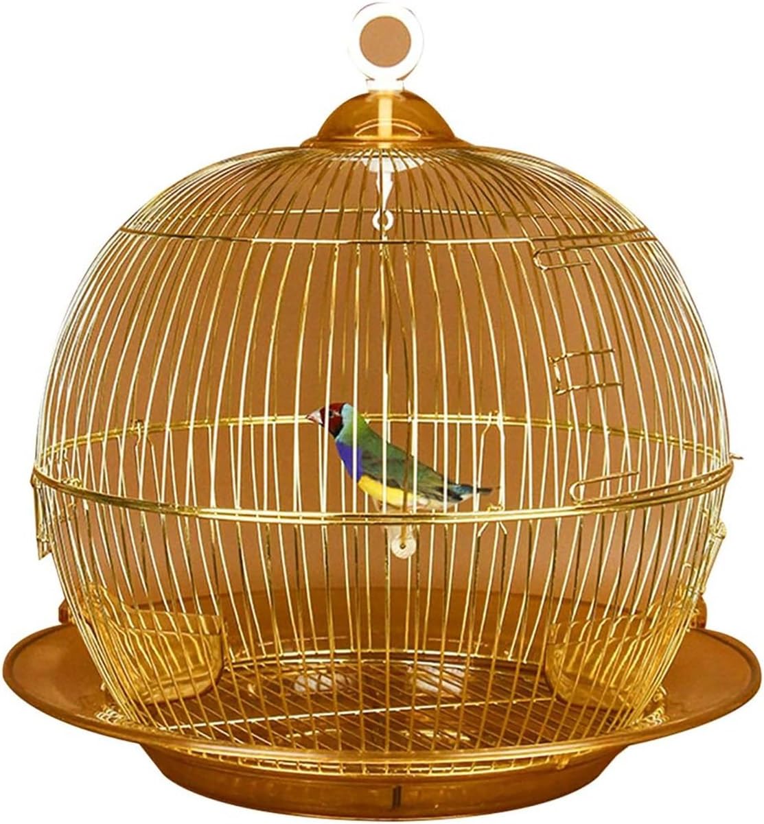 Jaula for pájaros dorada, soporte for jaula de vuelo, centros de mesa decorativos vintage for periquitos, jaulas decorativas for pájaros, decoración del hogar for centro de mesa de boda, decoración de