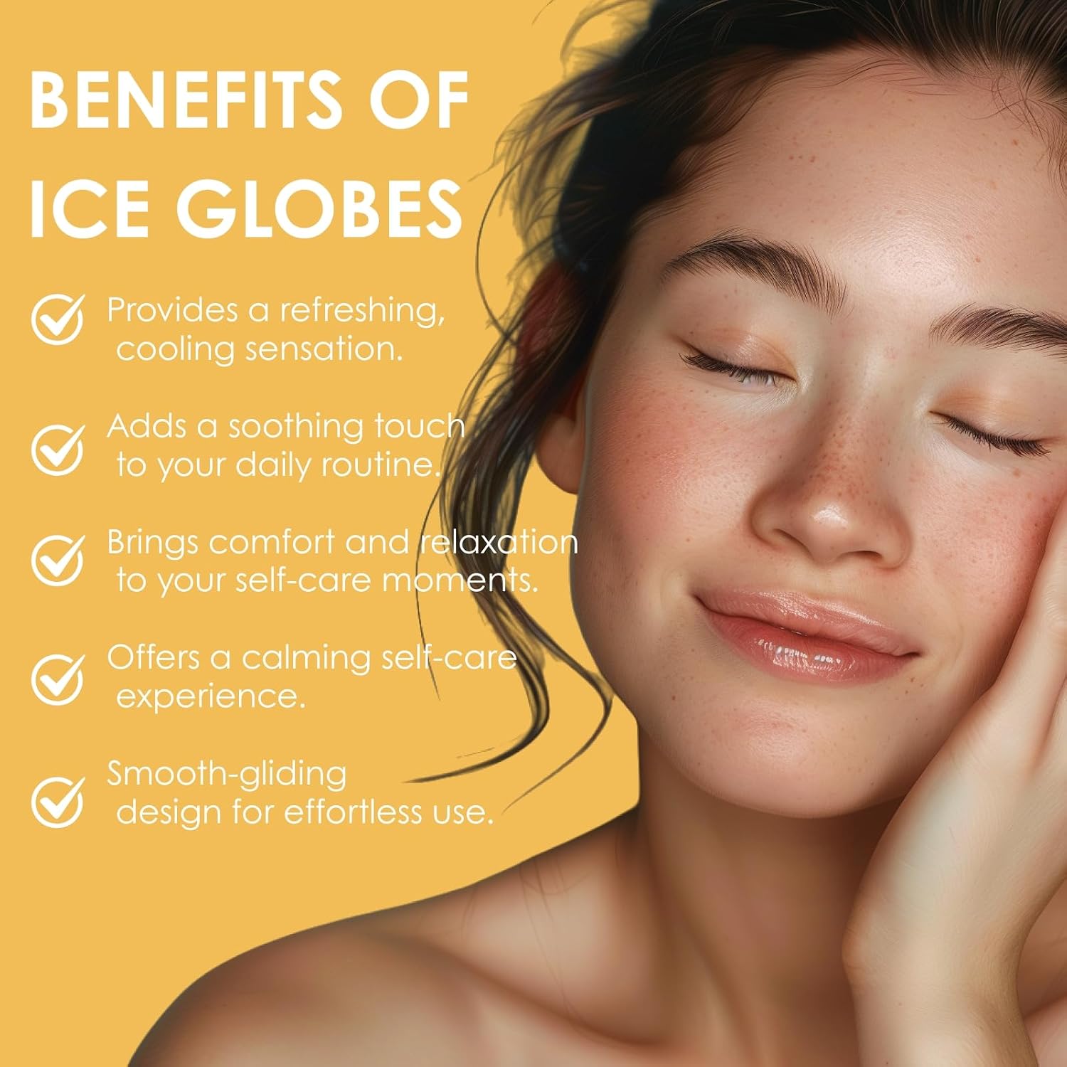 Lazzybeauty Ice Globes Facial Massage Tools, Cryo Cooling Ball for Face & Eye Relief, Beauty Spa Tool for Relaxing and Refreshing Skincare Routine