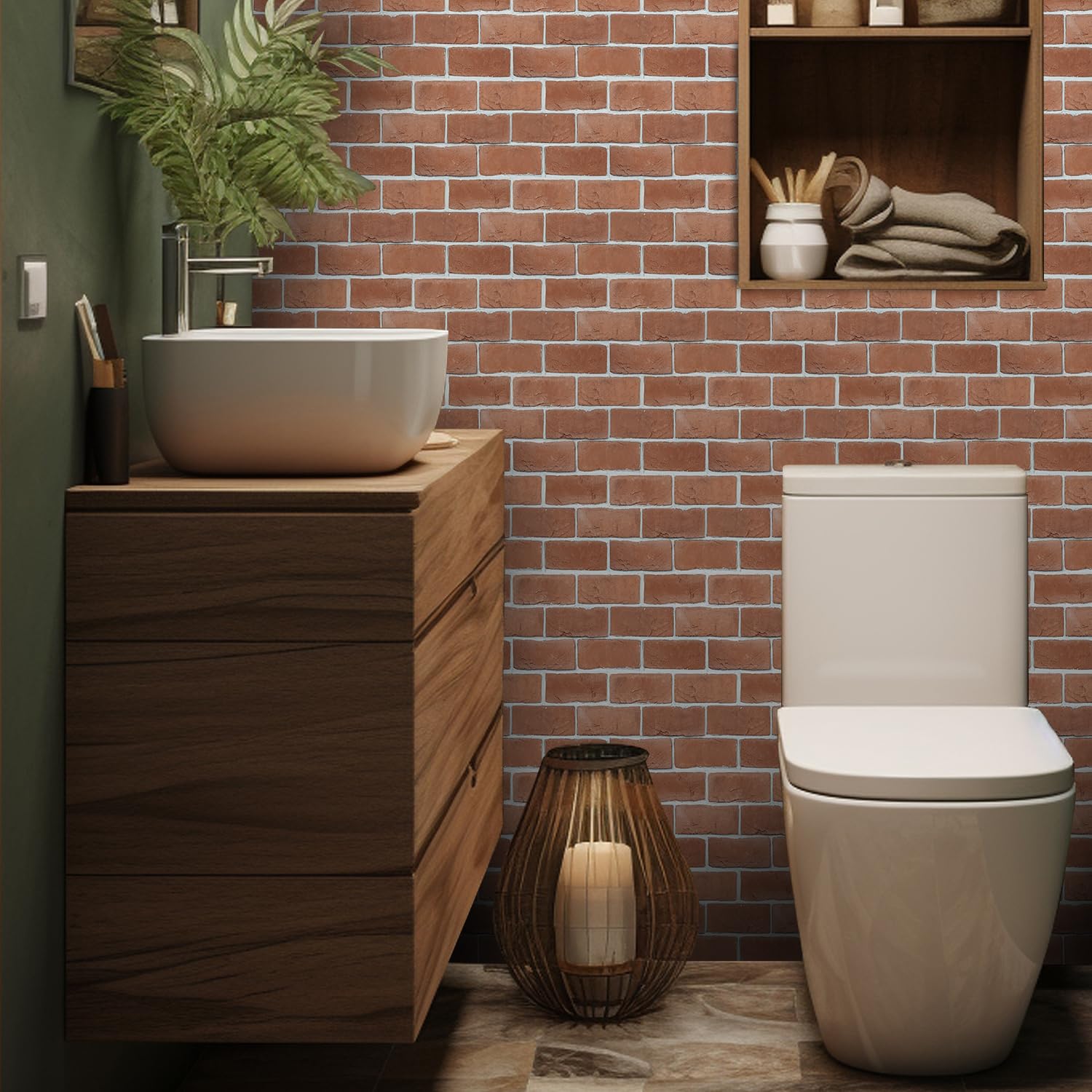 Alwayspon Adesivi Per Piastrelle Beige E Bianchi – 12 Pezzi 15x15 Cm, Autoadesivi E Rimovibili Per Bagno, Cucina, Paraspruzzi