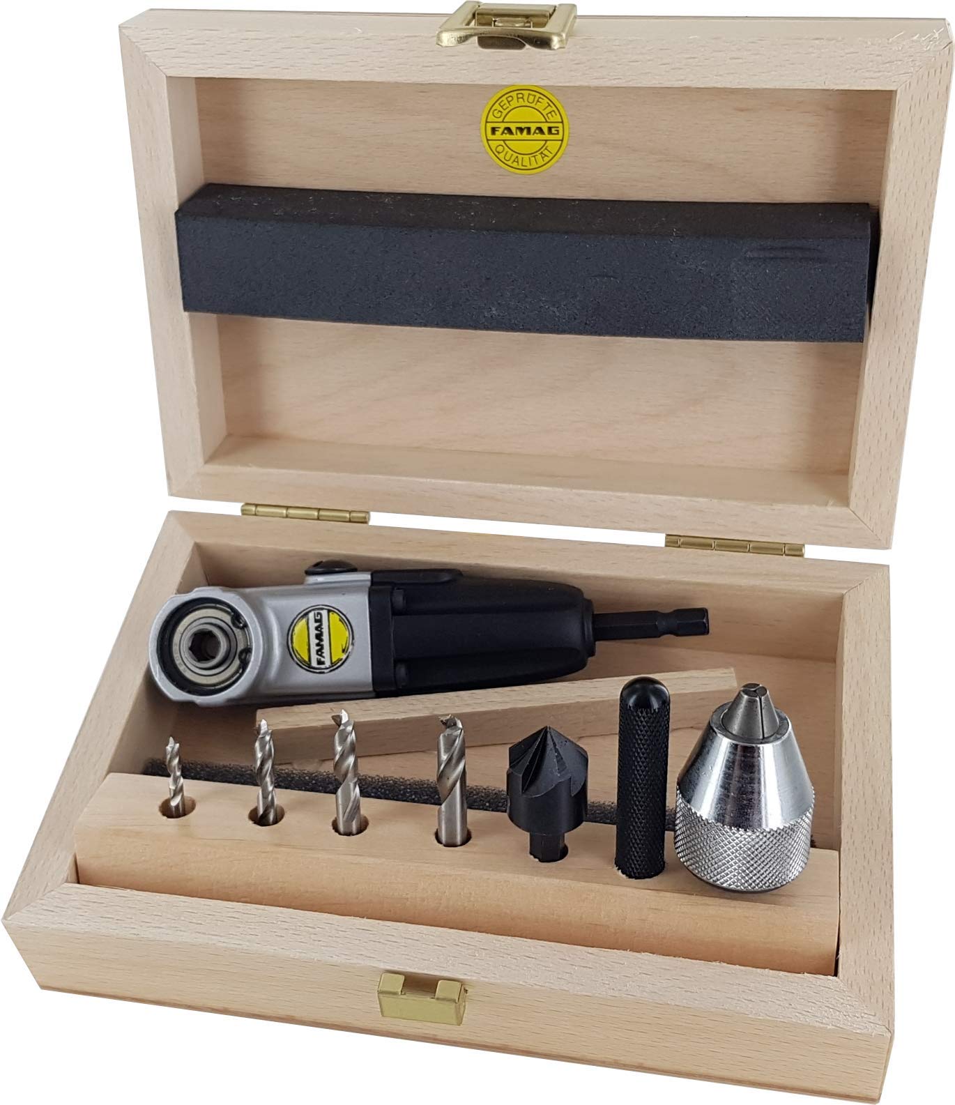 Famag 1598.75.00- Set di punte da trapano per legno 90fix, compatte