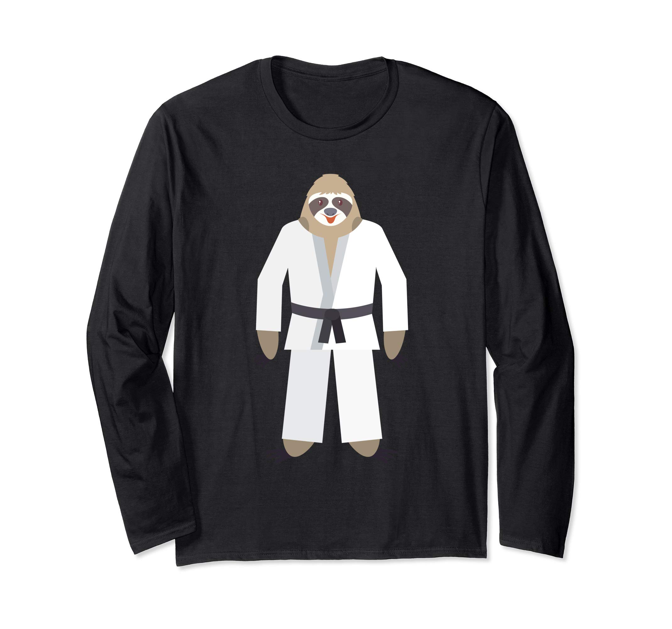 Martial Arts Karate Sloth Long Sleeve T-Shirt