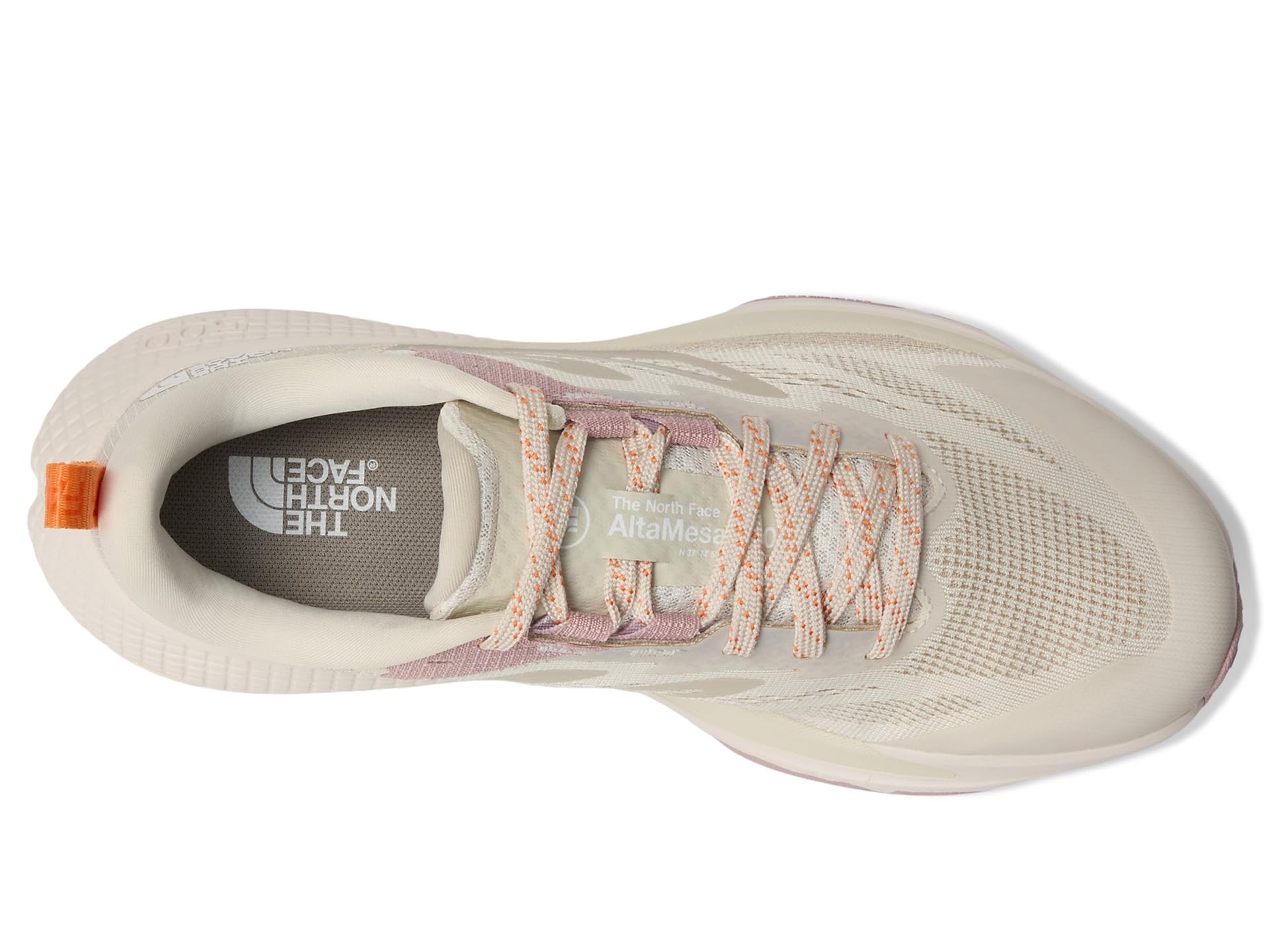 The North Face Altamesa 500 Zapatillas para Correr Zapatilla Trail Mujeres White Dune/Papaya