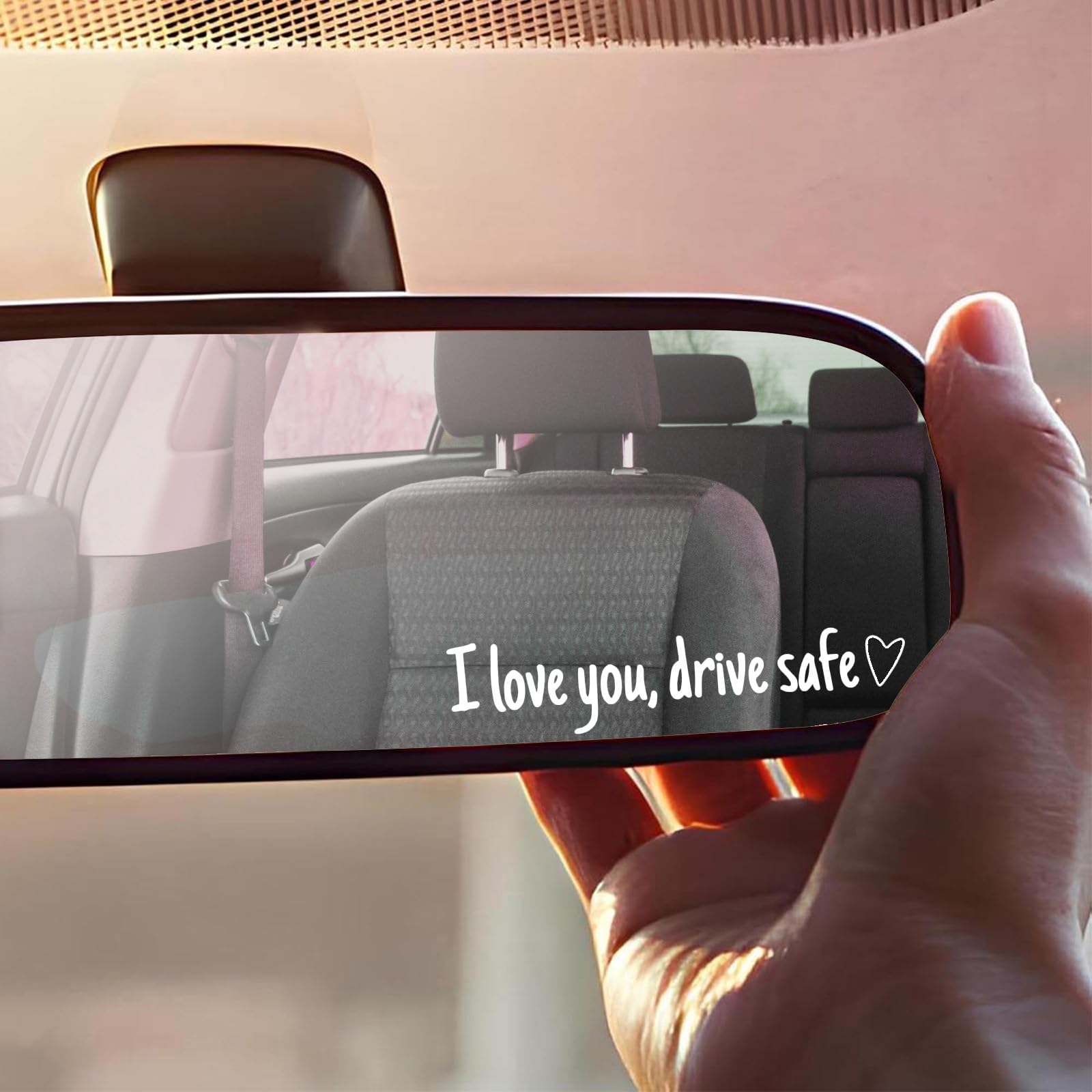 Autocollant De Rétroviseur Sûr I Love You Drive, Autocollants