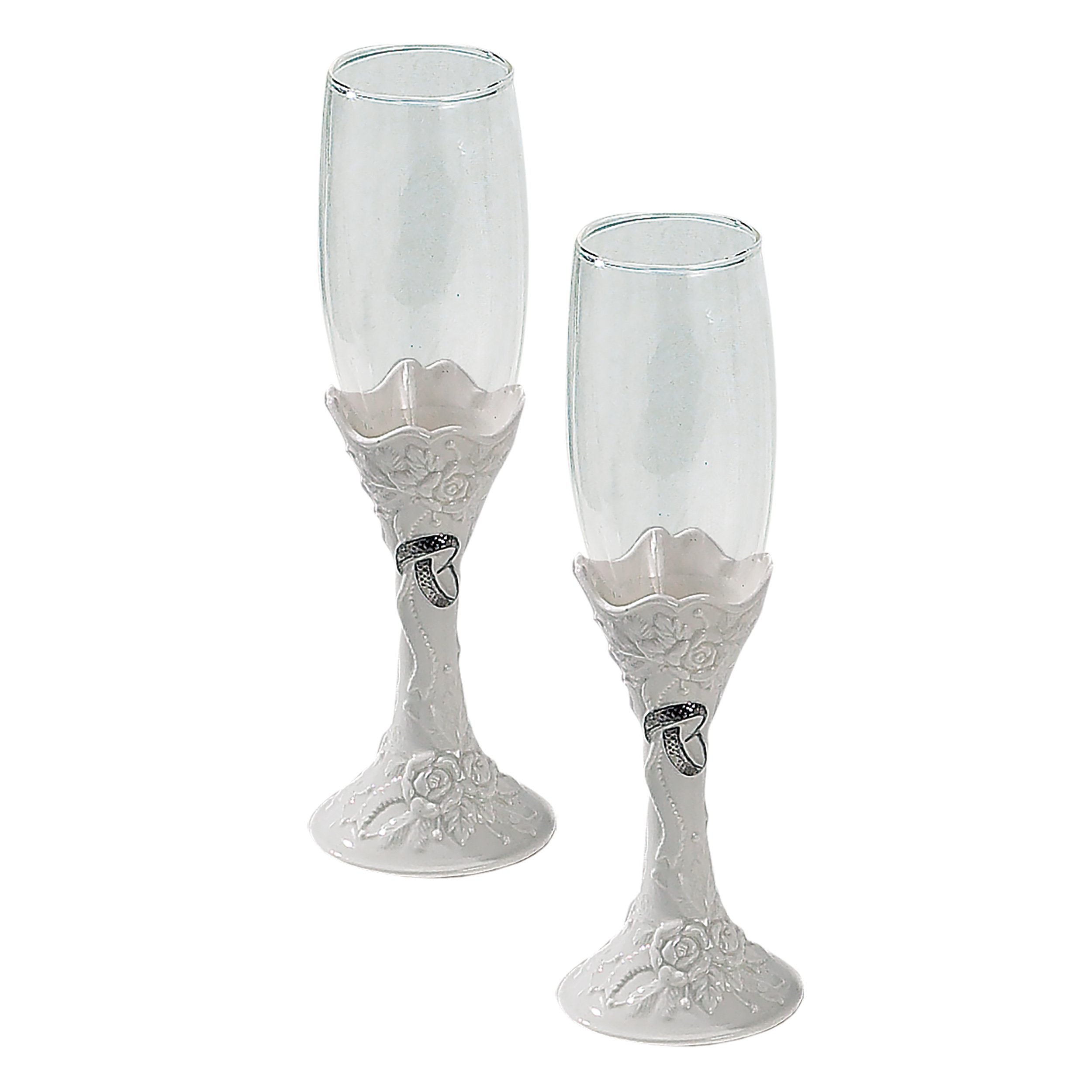 Pair Of Porcelain Wedding Goblets