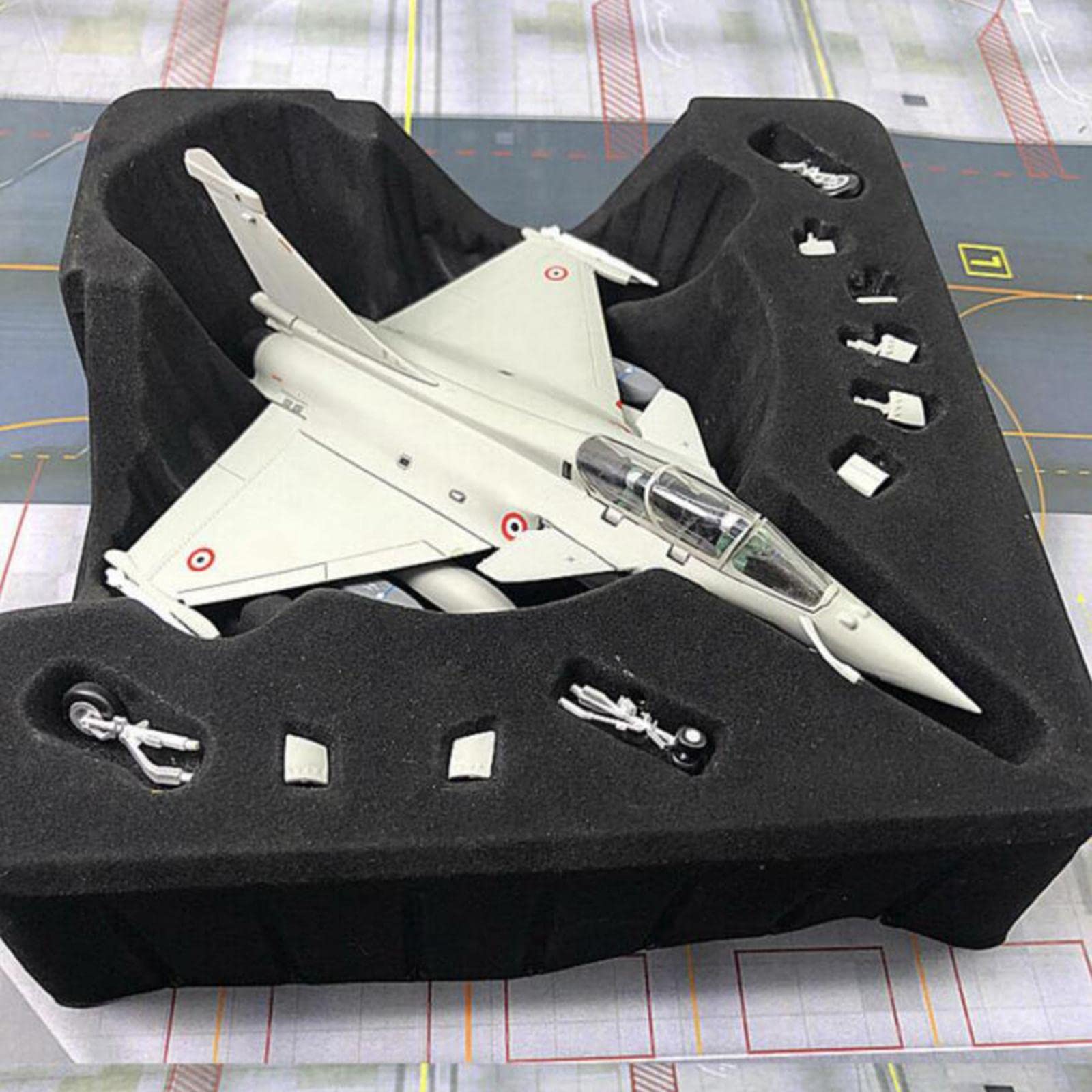 Générique 1/72 Rafale Dassault Avion Fighter Chasseur Modèle-Aéronefs Décoratif en Métal
