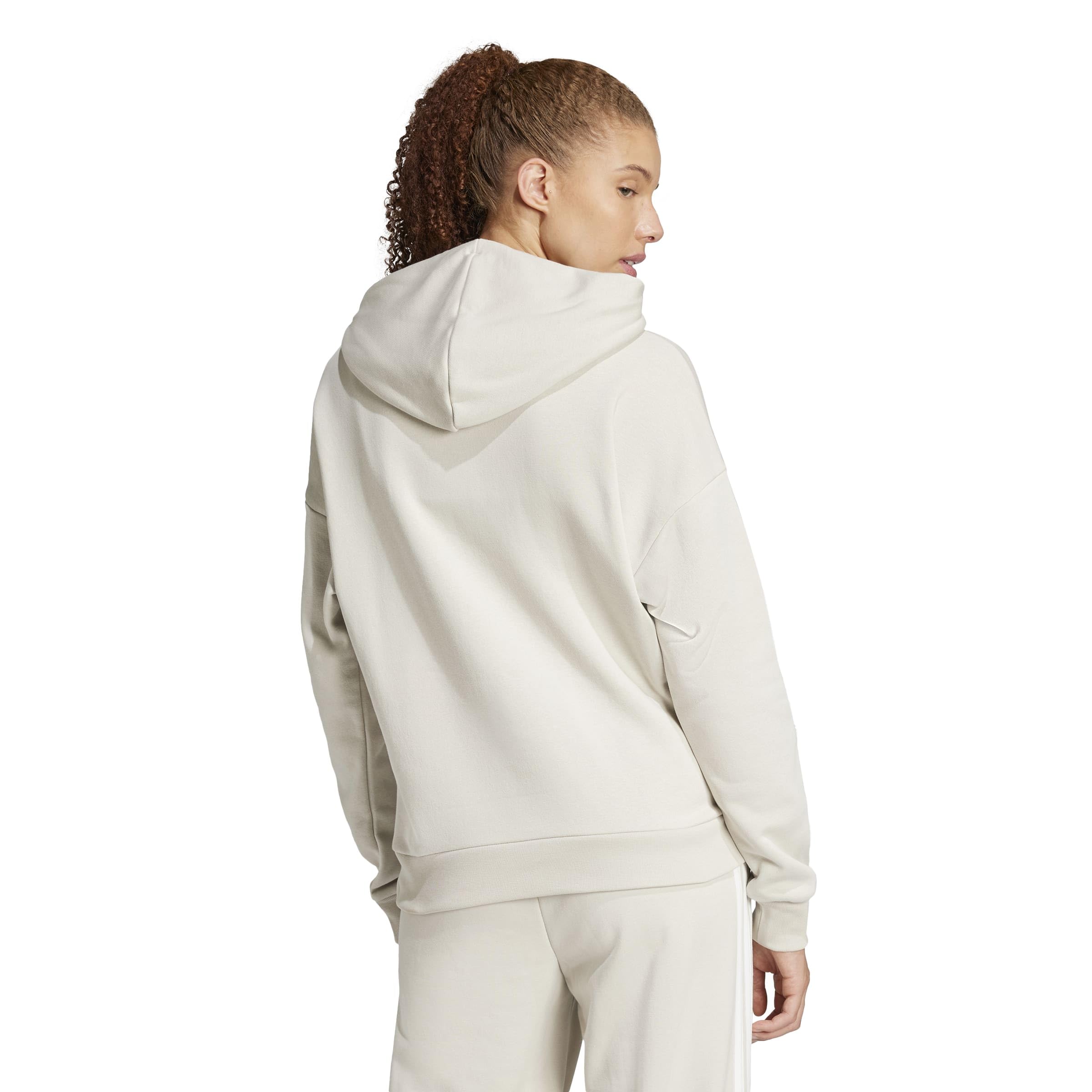 adidas Kobiety ESSENTIALS SMALL LOGO FEEL COZY HOODIE, wonder alumina/white, XXL