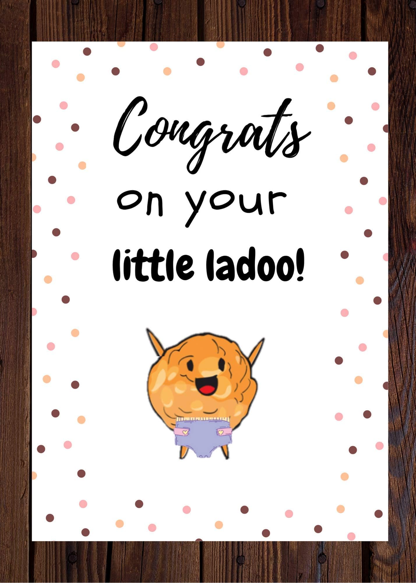 Prakruthi Pulp Art New born baby greeting card, Congrats on your little one card | Amazing gift for new born baby | Congratulations for Baby Shower, New Born Baby, New Parents, Birthday, Family and Friends