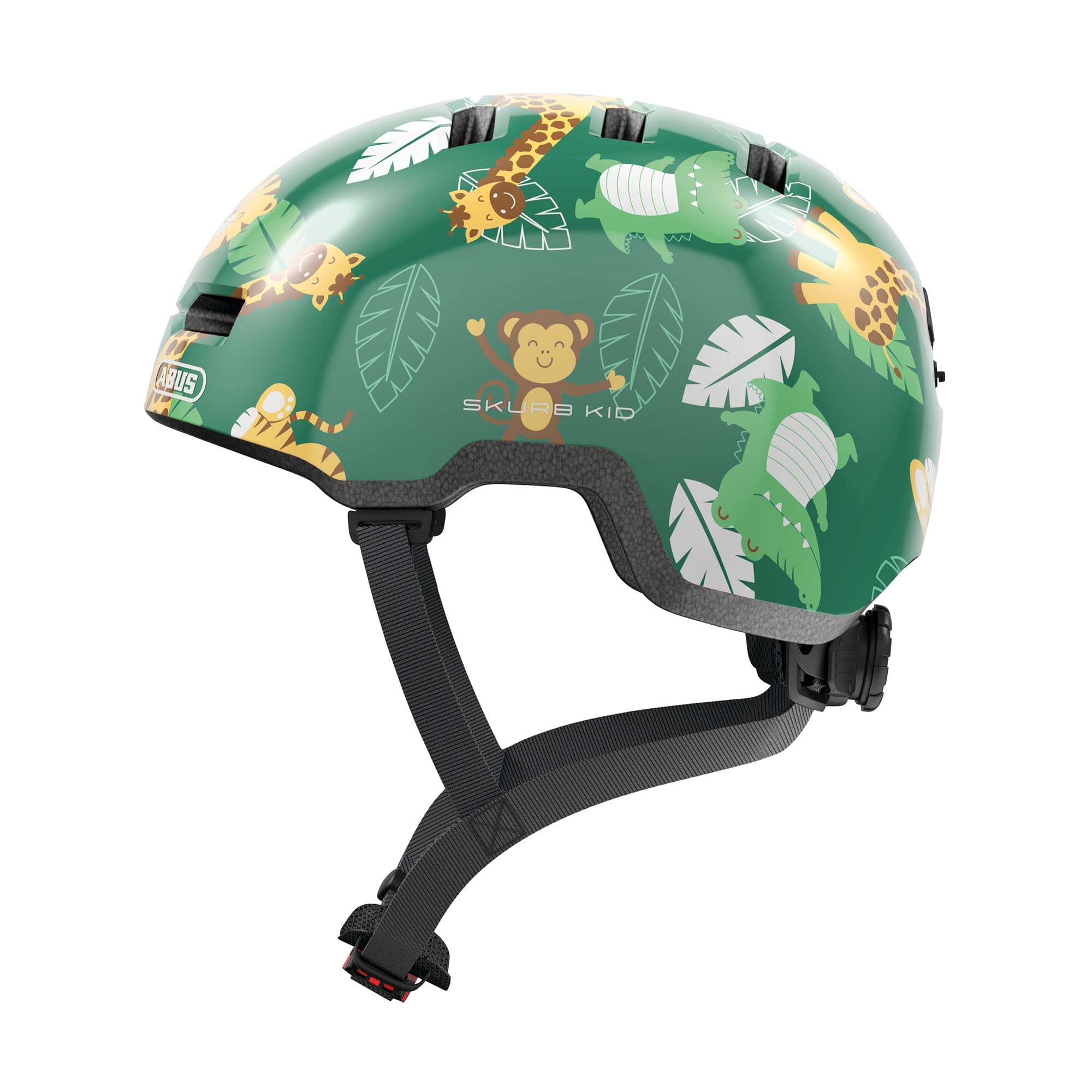 ABUS Kinderhelm Skurb Kid - robuster Fahrradhelm im Skater-Look mit Platz für einen Zopf und vielfältigen Designs - für Mädchen und Jungen
