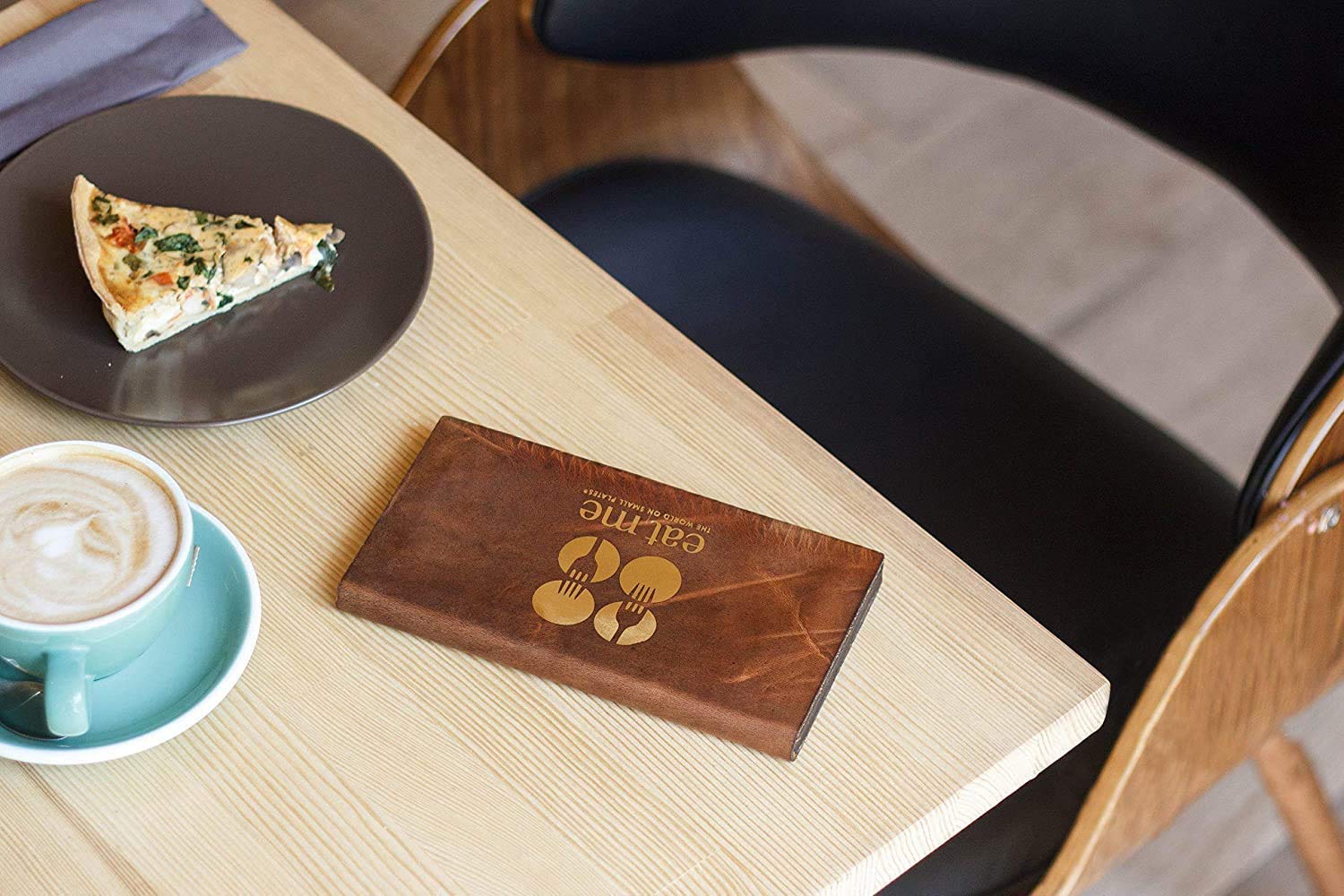 Wooden Leather Server Books for Waitress-Guest Check Book, Waiter Wallet, Serving Books, Server Checkbook, Check Presenters for Restaurants, Check Holder, Leather Checkbook Cover, Bill Holder