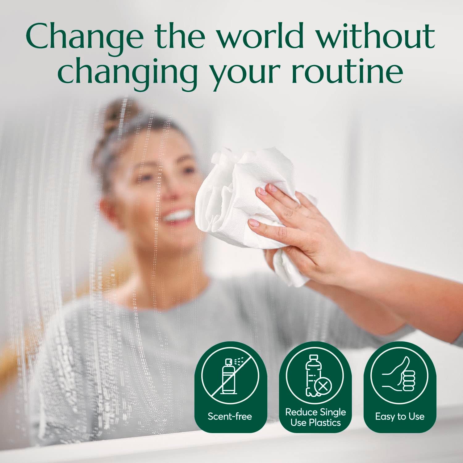 CLEANOMIC Glass and Mirror Cleaning Tablets (6 Pack) - All-Purpose Multi-Surface Household Cleaner Tablets (Scent-Free) - Image 7