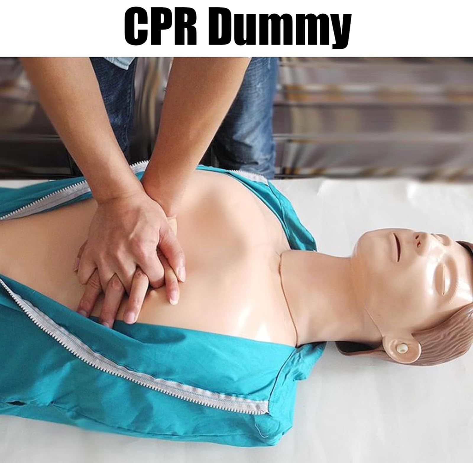 Mannequin de RCR Adulte Demi-Corps Modèle D'aides Pédagogiques Médicales pour La RCP Formation Aux Premiers Secours Simulateur Factice de RCR