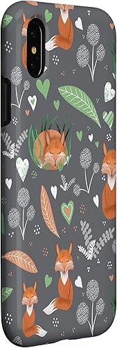 Miniatura 9 de iPhone 11 Pro Max Fox Theme - Funda para amantes de los zorros, zorros y corazones