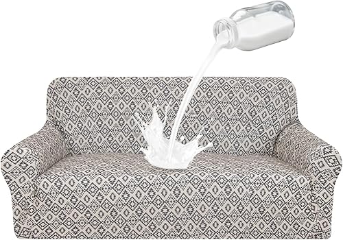 Vista 57 de ALIECOM Fundas 100% impermeables para sofá de 3 cojines, fundas para sofá aptas para mascotas, lavables para perros, fundas elásticas estampadas