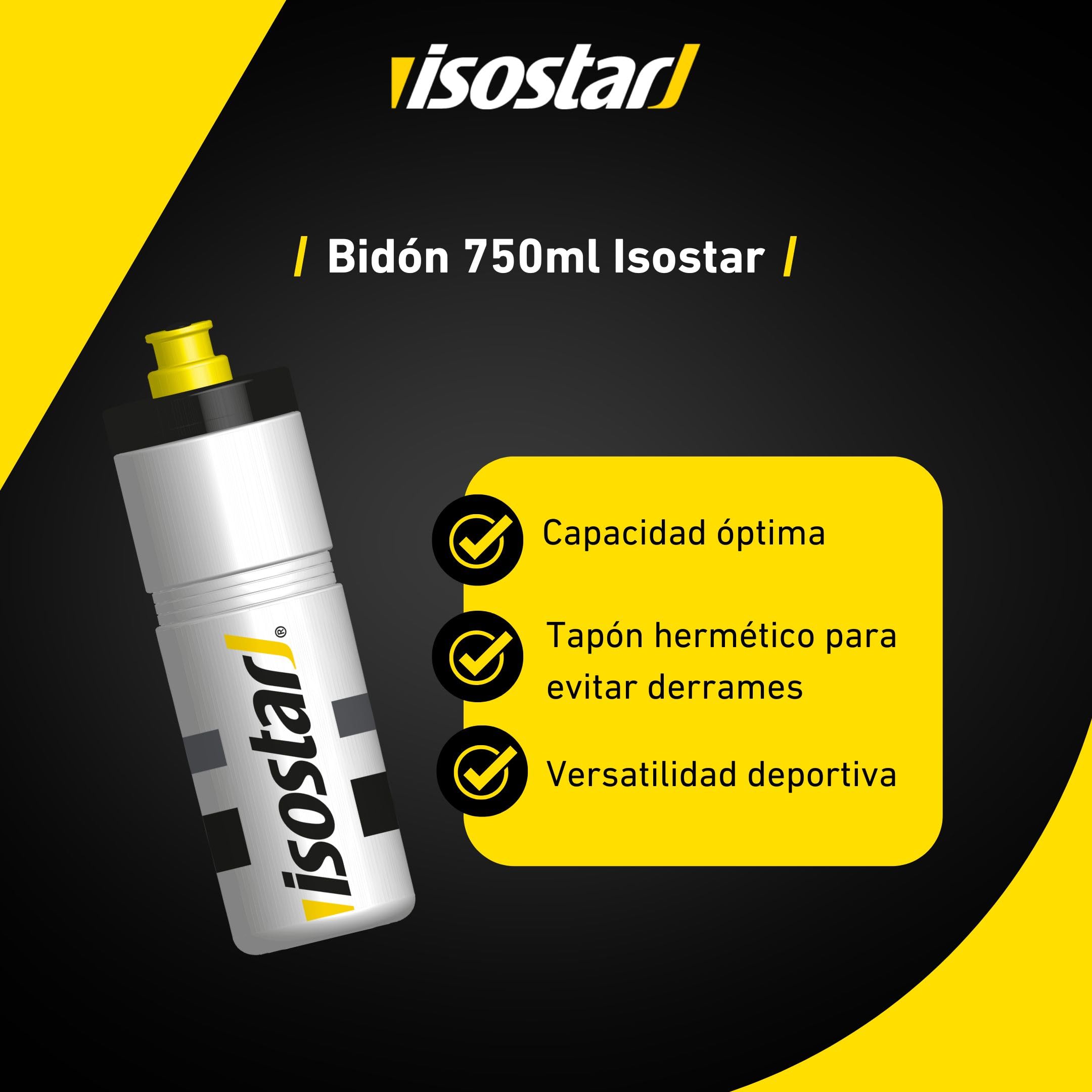 Isostar bidon 1l výsuvné víčko černá Isostar bidon 1l výsuvné víčko černá