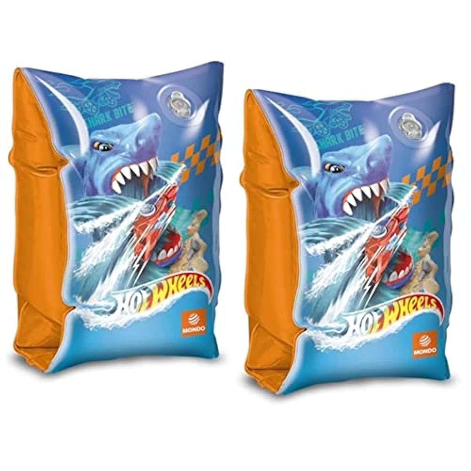 Mondo Zabawki - Hot Wheels Arm Bands - Podłokietniki bezpieczeństwa dla dzieci - Materiał PVC - Odpowiednie dla dzieci w wieku od 2 do 6 lat o wadze 6-20 kg - 16875