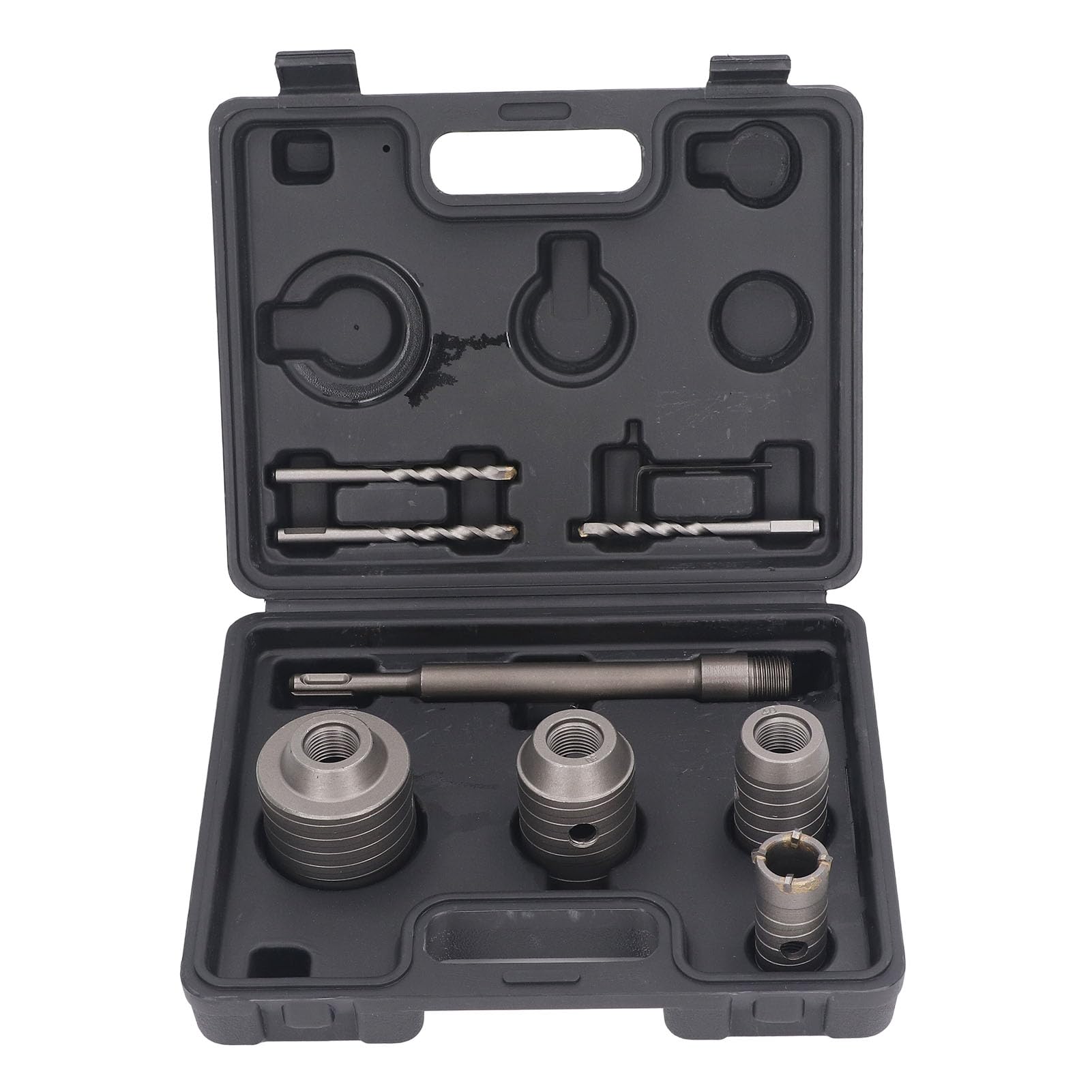 Set di a tazza per calcestruzzo, kit di foratura durevole per installazione CA, scena: muro di calcestruzzo
