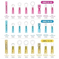 Vista 23 de TICONN 460 conectores de alambre termorretráctiles, kit de terminales eléctricos marinos automotrices impermeables, surtido de conectores