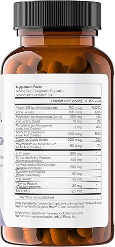 Miniatura 8 de Apoyo suprarrenal para mujeres y hombres  Manager de cortisol  Suplemento natural para aliviar el estrés  Fatiga suprarrenal, salud del estado de