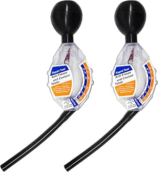 KVAEY 2PCS Coolant Tester Accessory, Automotive Professional Antifreeze Densitometer Freezing Testing Tool, Universal Coolant Hydrometer Tester for Winter and Summer, Car Accessories