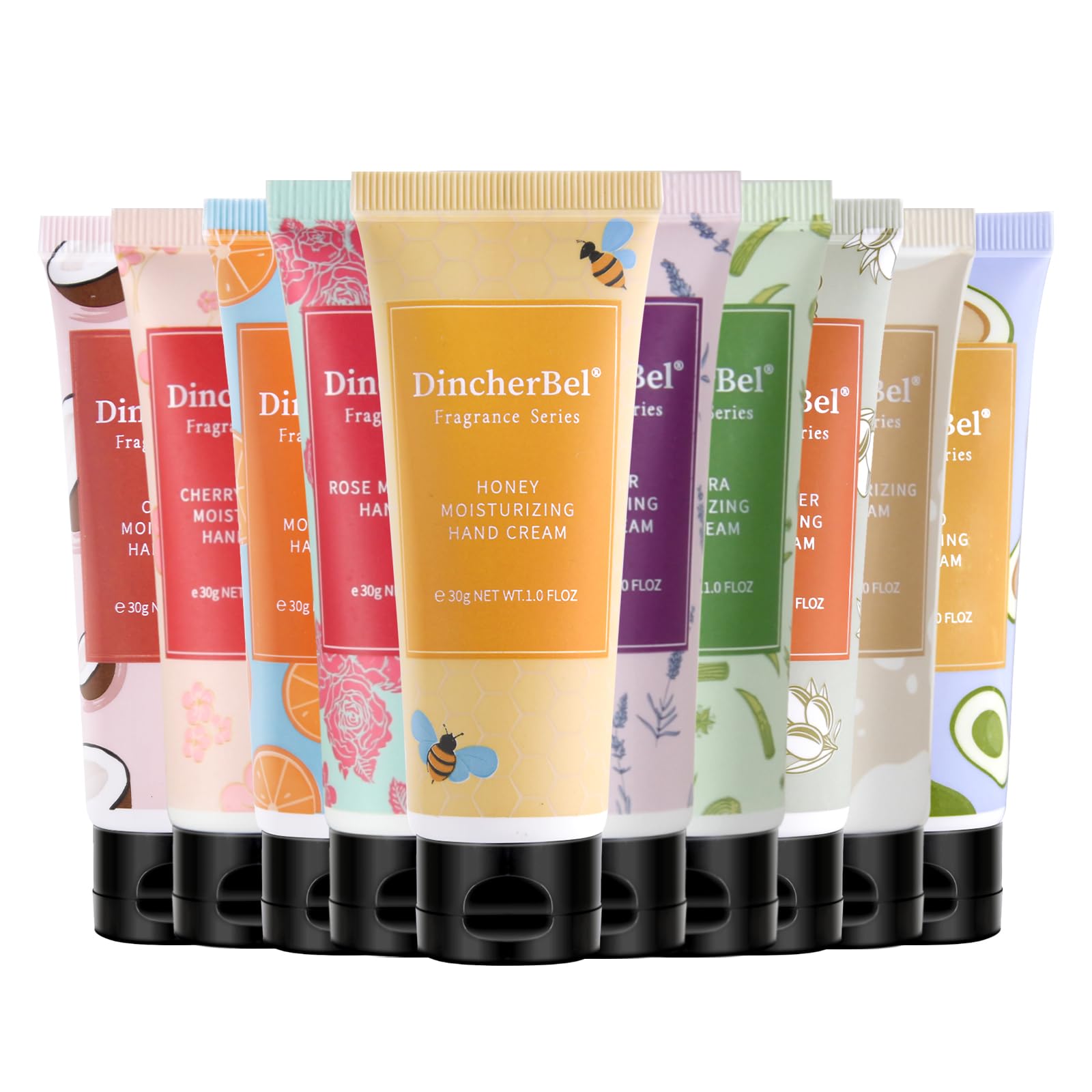 10 Pack Travel Hand Cream Set 1oz, Scented Moisturizer Gift for Women