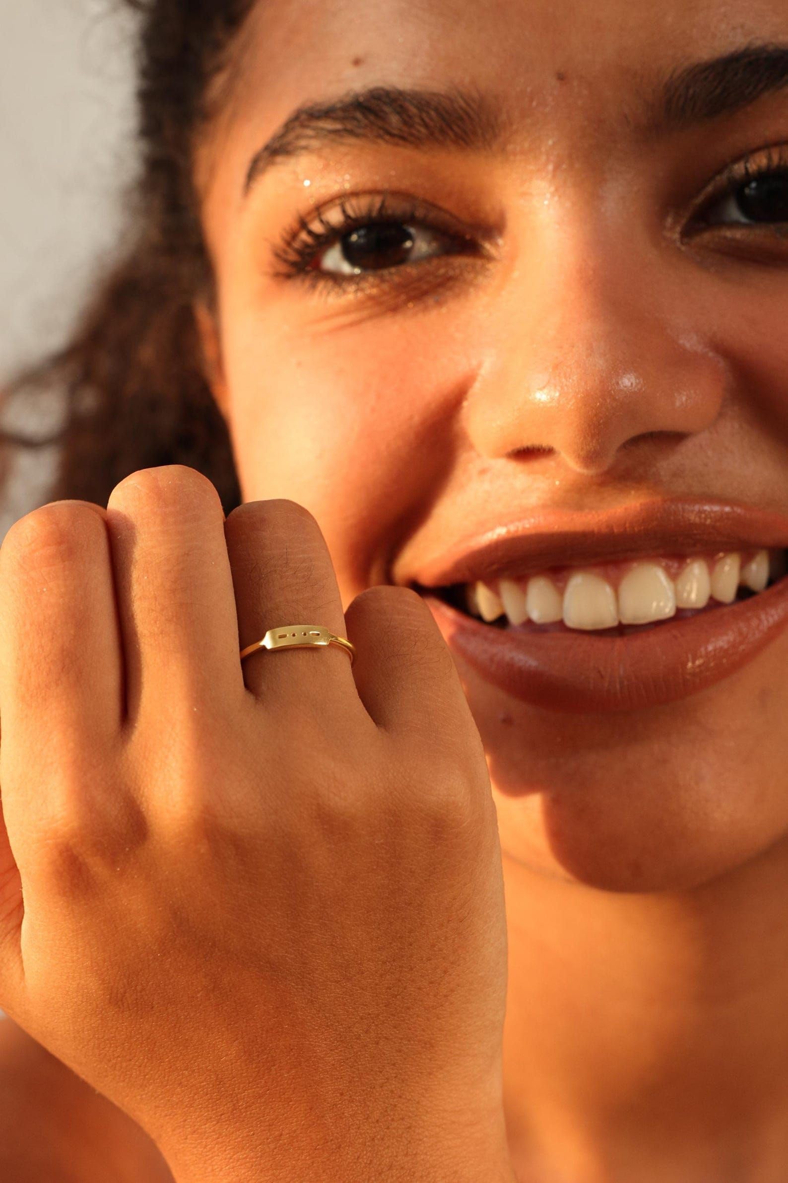 Código de Morse personalizado barra Anillo 925 plata de ley personalizado anillo de mensaje oculto Promesa para el nombre de amigo Minimalista cumpleaños hecho a mano Aniversario
