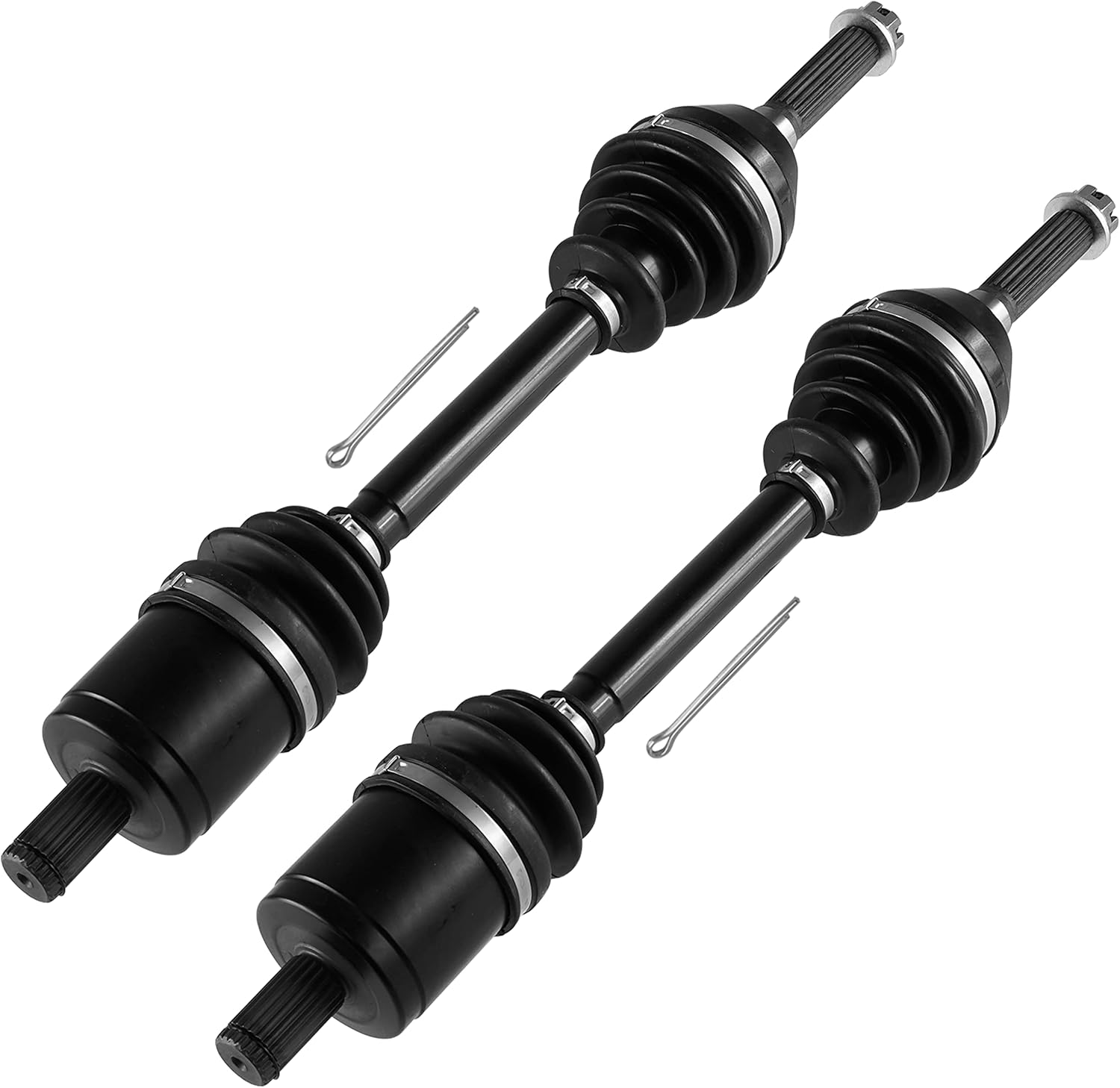 Caltric Front Left & Right Axles Compatible with Polaris Sportsman 400 500 600 700 800 Mv7 2005 / Sportsman 800 EFI 2006