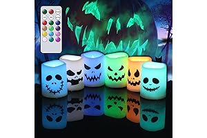 GenSwin Votive Candles for Bewitching Halloween Decor