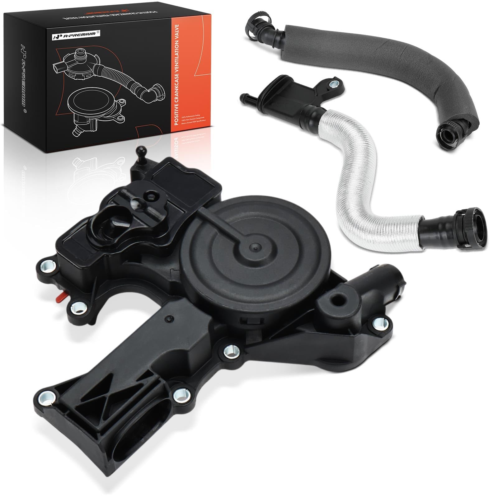 A-Premium PCV Valve Engine Crankcase Vent Valve Oil Separator Breather Hose