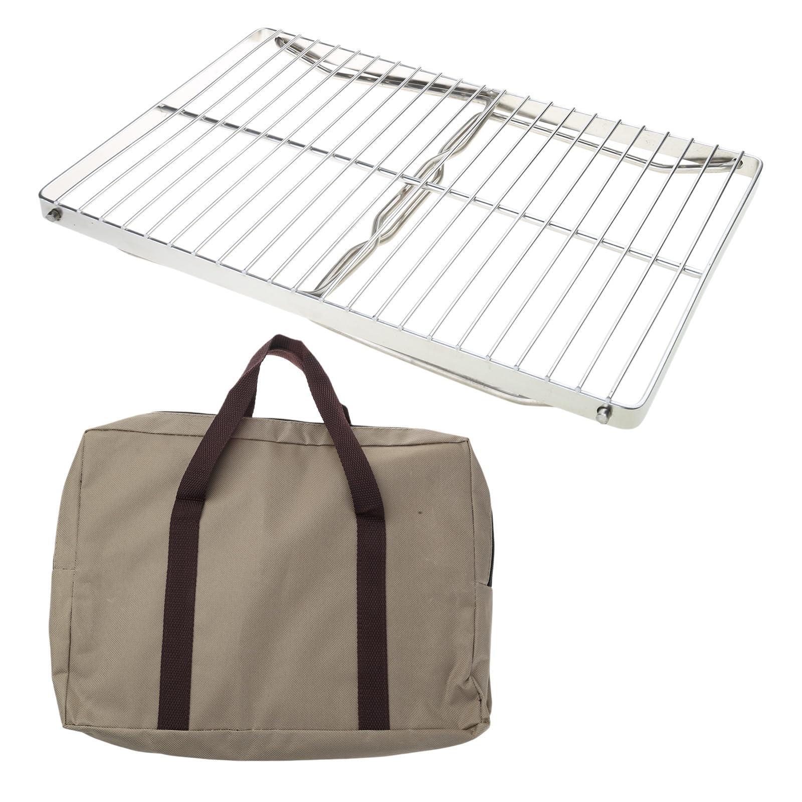 Kangnice Cooking Grate Camping Tables Foldable Camping Equipment Stove Folding Barbecue Table Stainless Steels Grilling Table