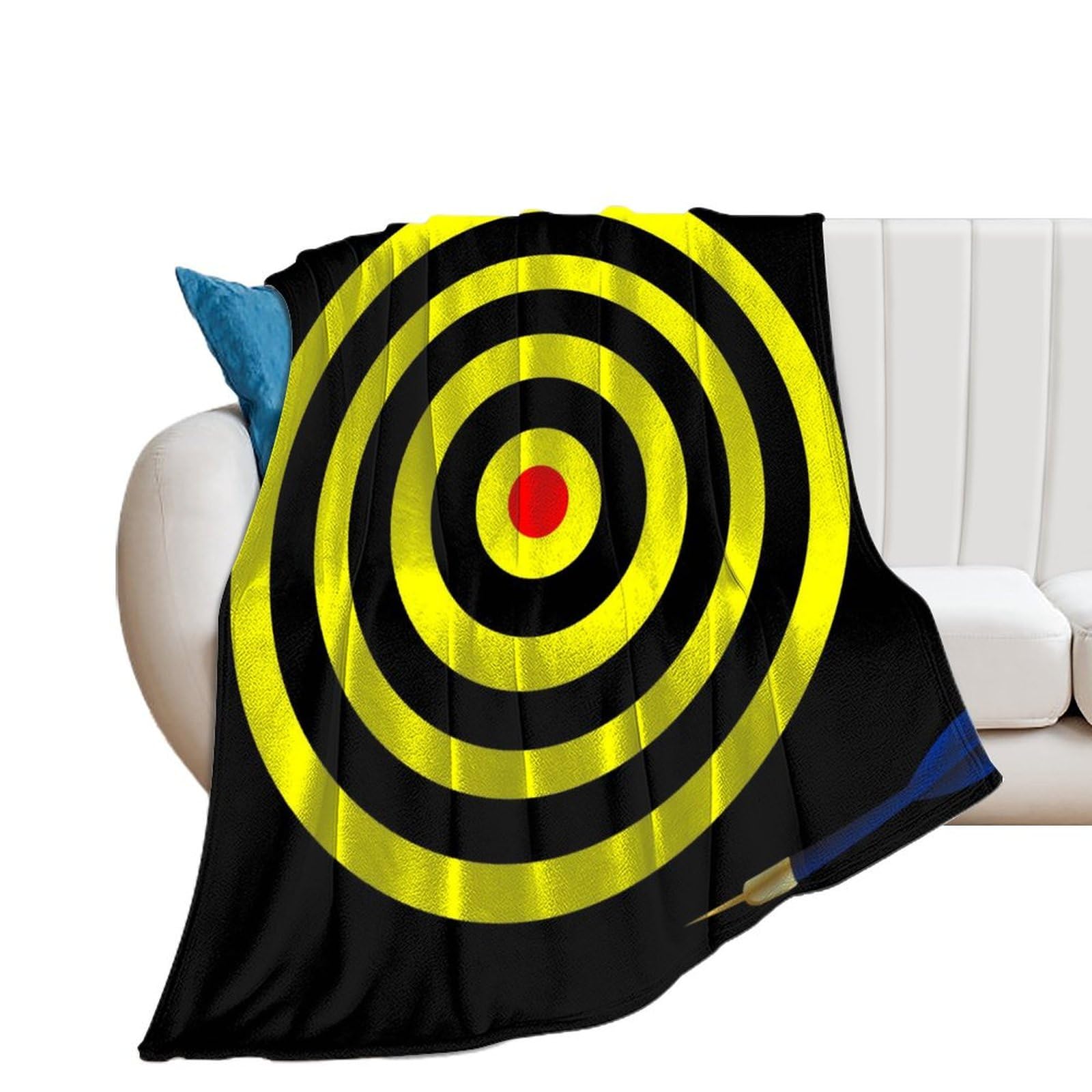Couverture polaire cible de lit et canapé design 100x130