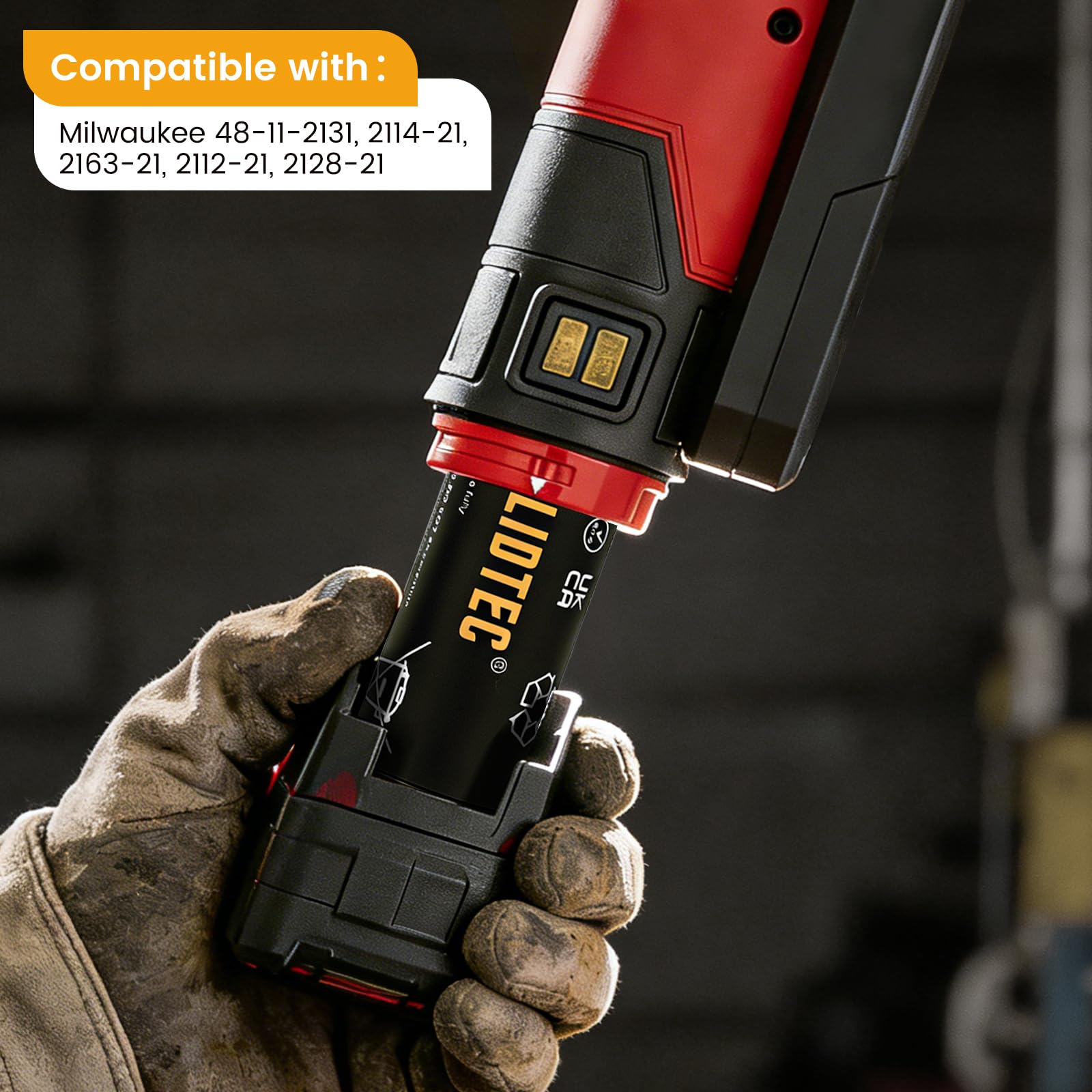 Carga 3 veces más rápida compatible con el kit de cargador rápido USB Milwaukee 48-59-2013 (paquete de 1)