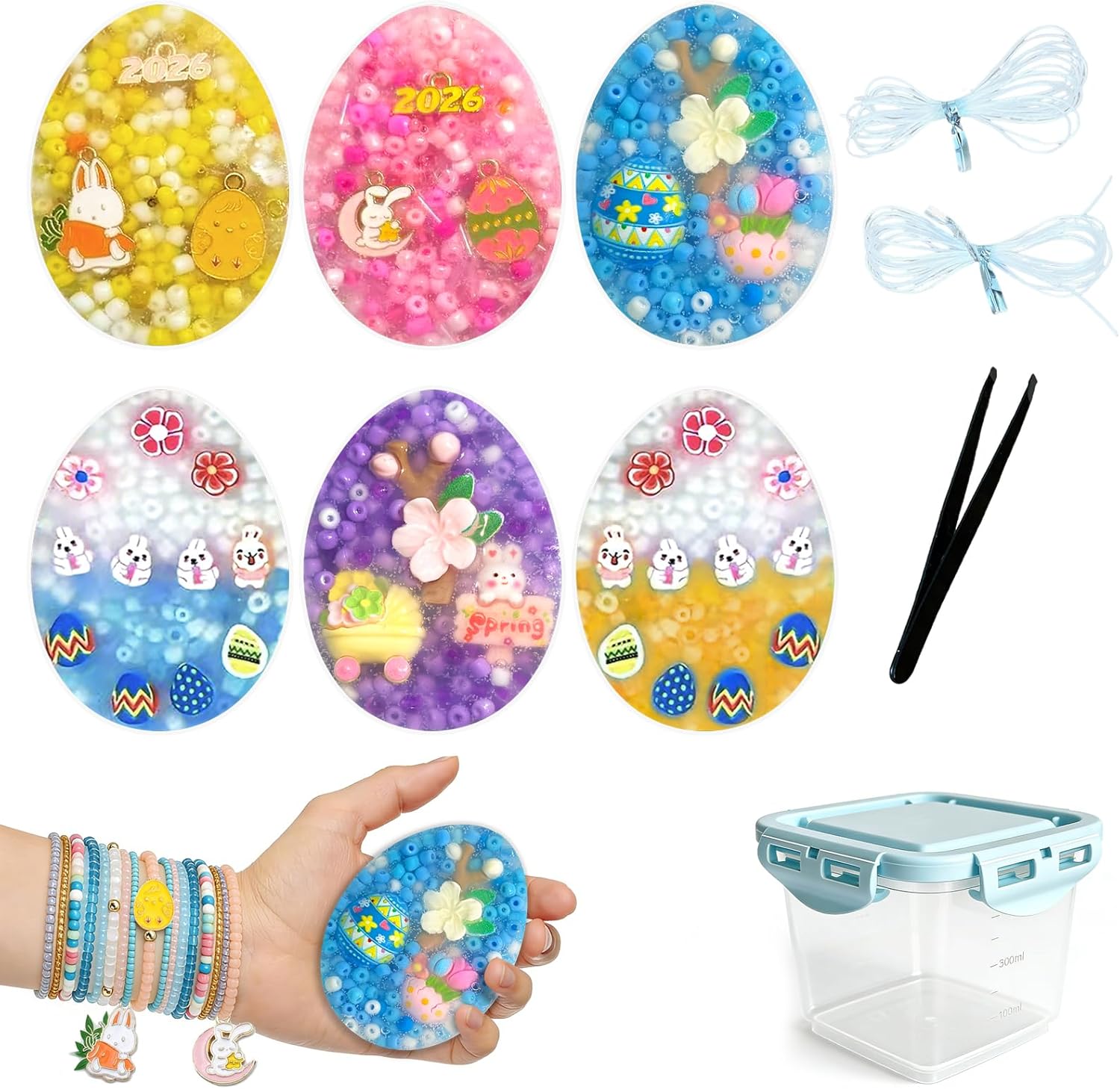 6 Pack Easter Picky Pads, Picking Fidget Picking Pads, Skin Picking Pad for Trichotillomania ADHD Dermatillomania, Relax Anxiety Gift for Xmas Halloween Birthday Party